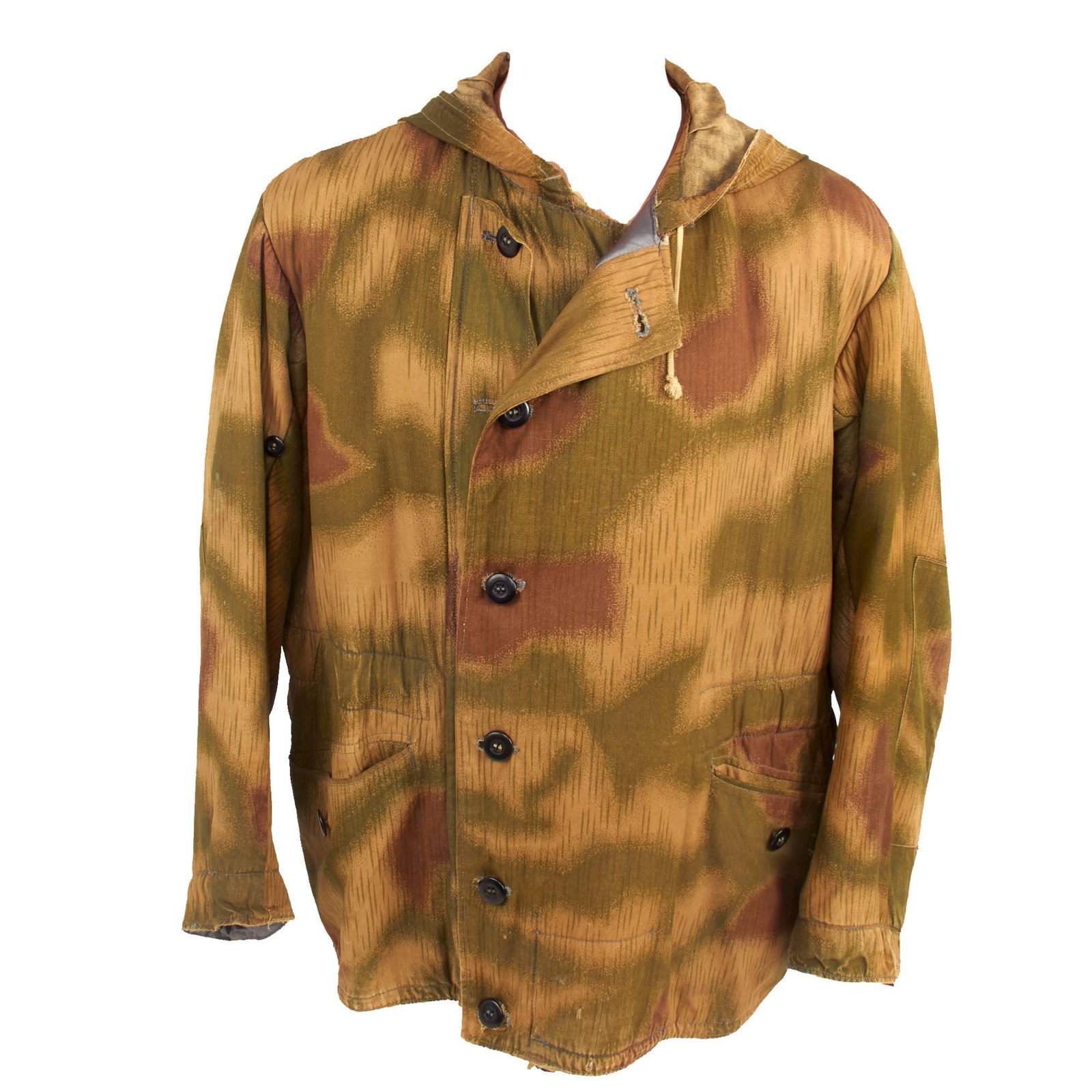Buy Original German WWII Late War Sumpftarnmuster Swamp Pattern Camouflage Pattern Winter Parka with Repairs - Non Reversible | Original Firearms Antique For Sale