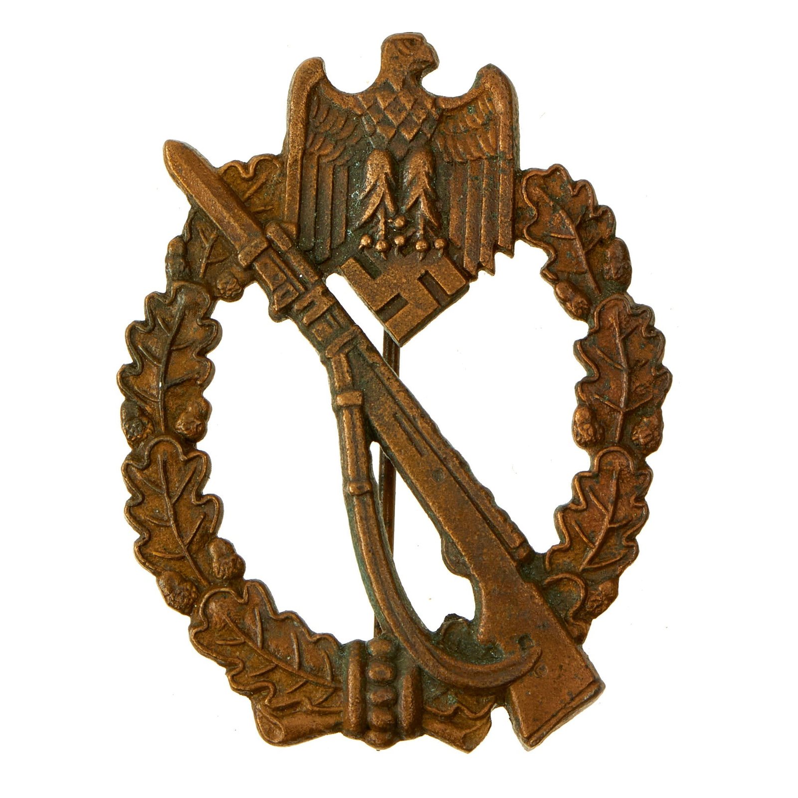 Buy Original German WWII Bronze Grade Infantry Assault Badge by Walter & Henlein of Gablonz | Original Firearms Antique For Sale