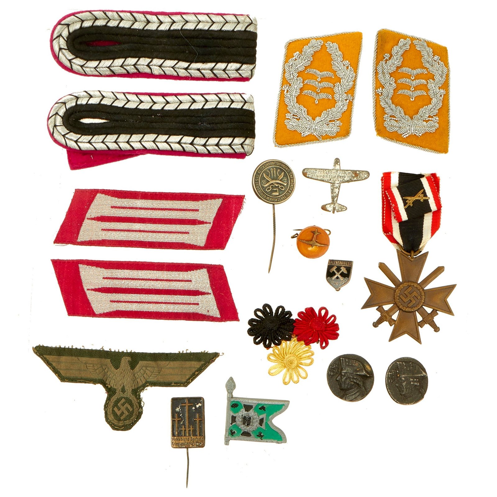 Buy Original German WWII USGI Bring Back Award, Tinnie, and Insignia Grouping - 15 Items | Original Firearms Antique For Sale