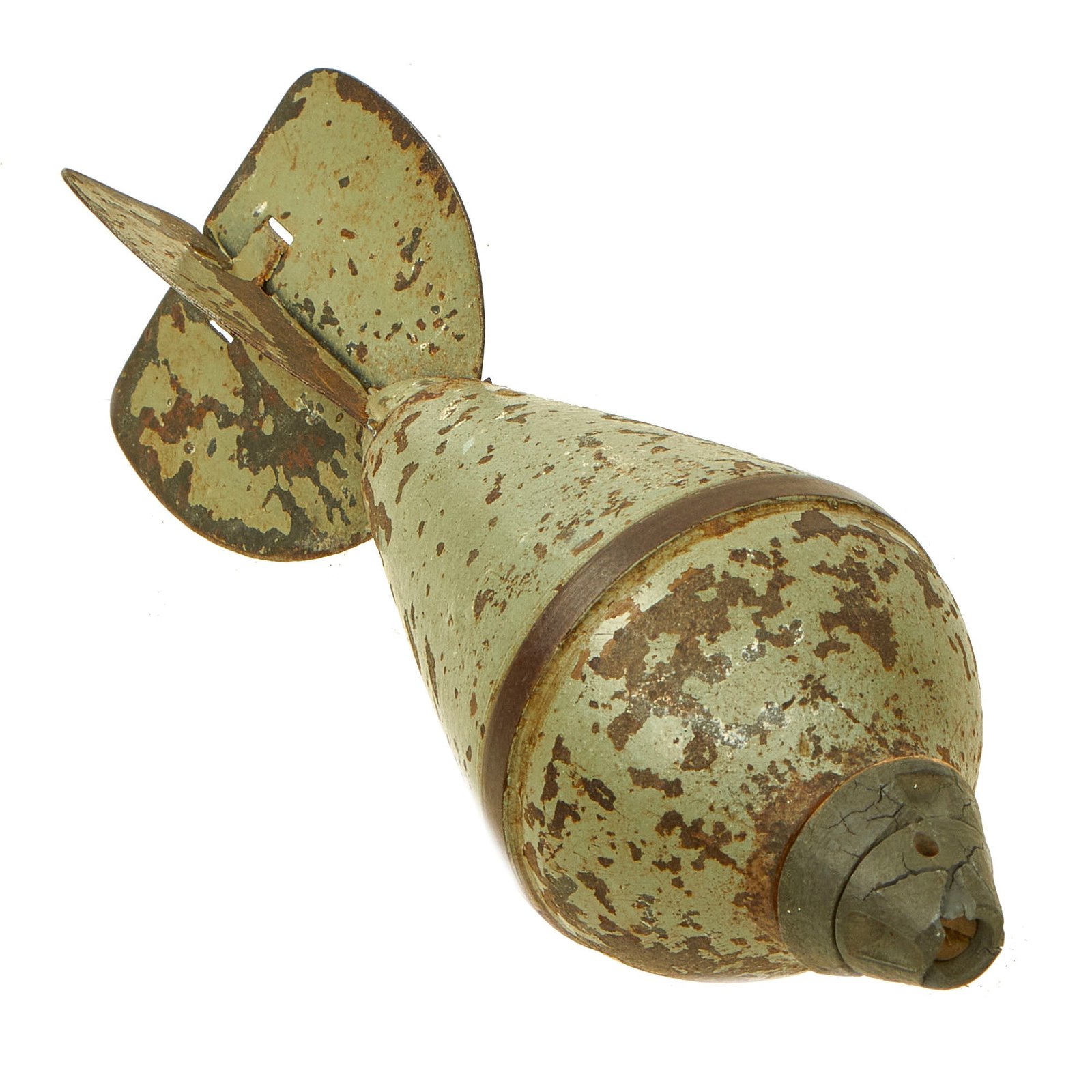 Buy Original French WWI Pneumatic Mortar “Type A” Bomb For The Brandt 60mm Pneumatic Mortar - Inert | Original Firearms Antique For Sale