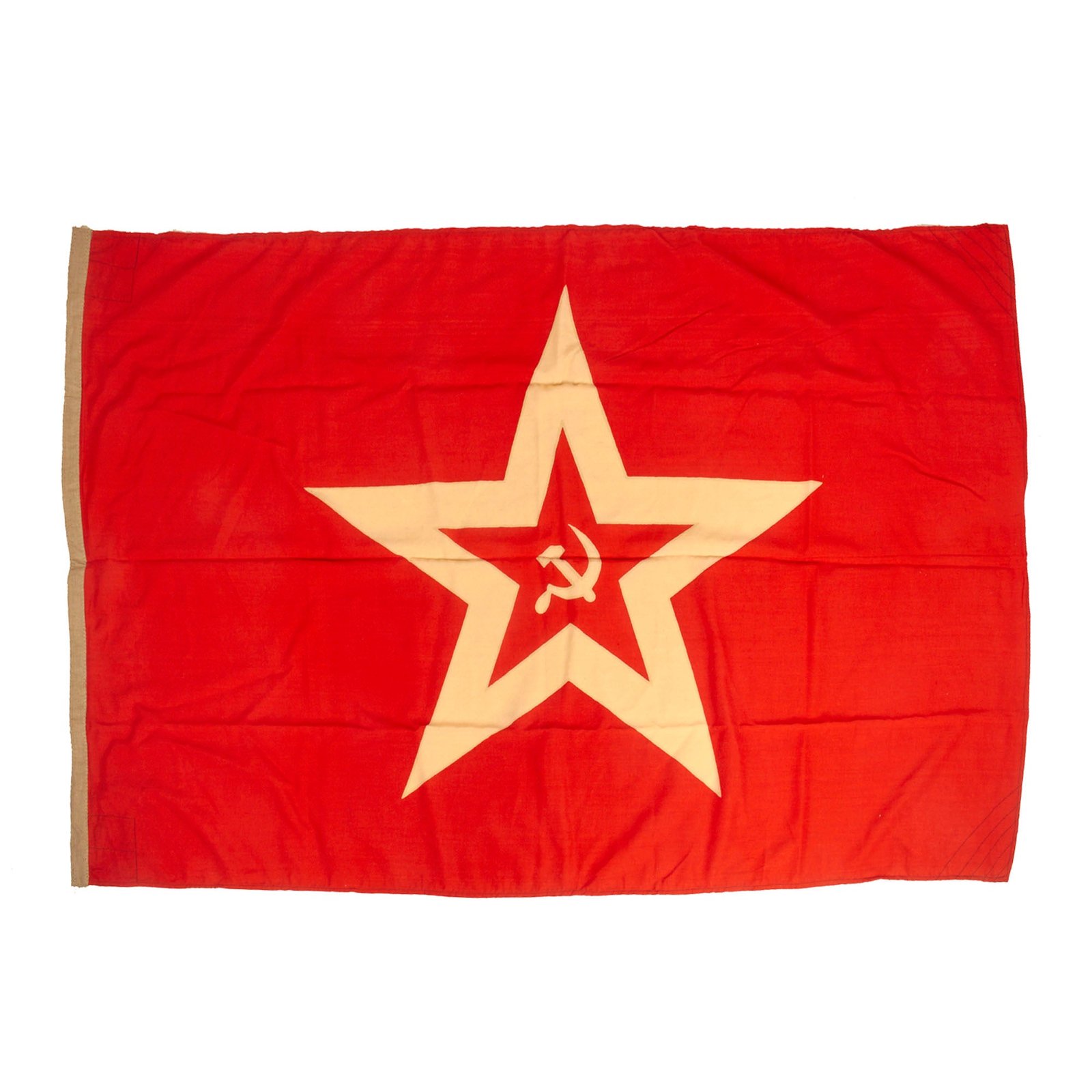 Buy Original Soviet Cold War Era Soviet Navy Jack or Fortress Flag Dated 1990 - 43” x 70” | Original Firearms Antique For Sale