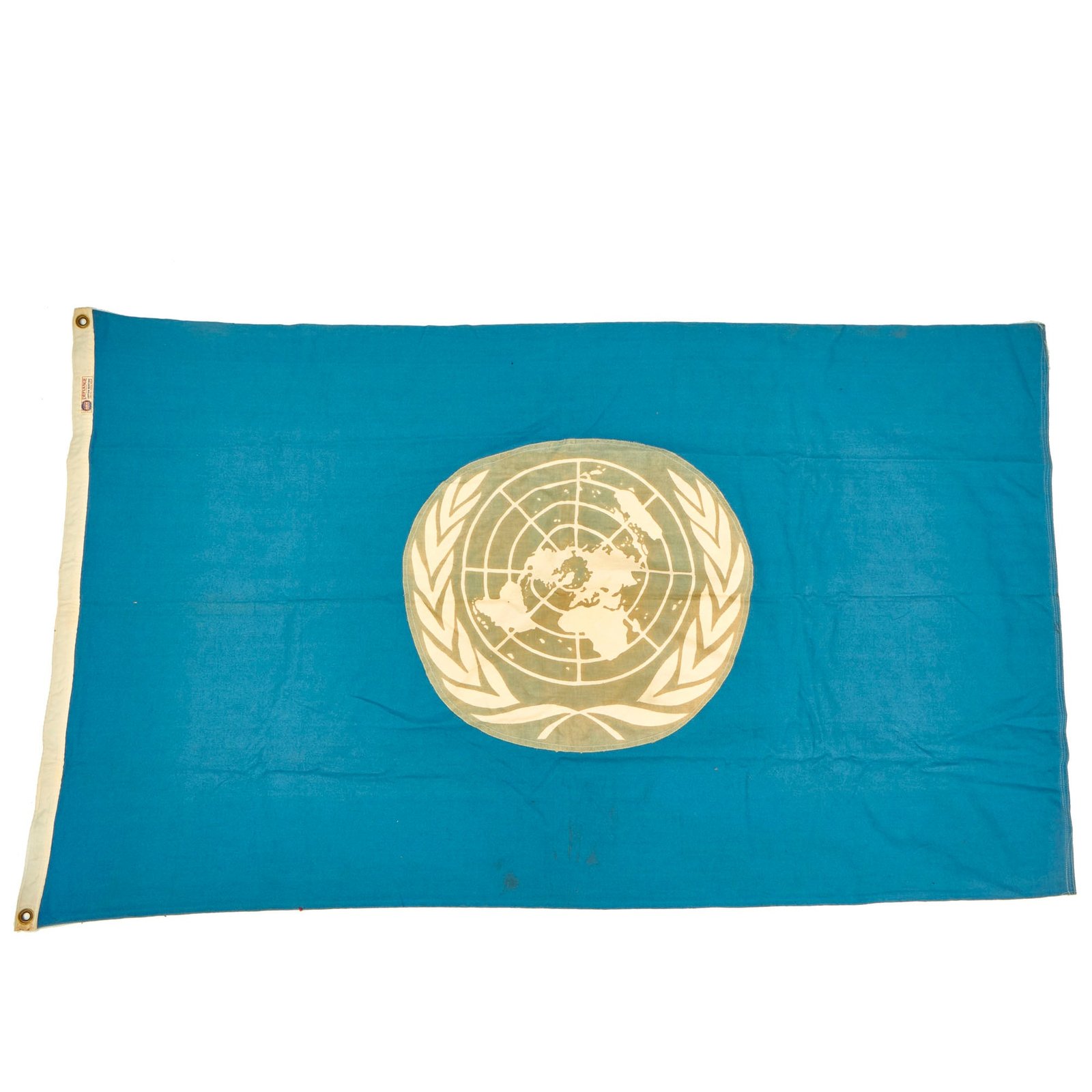 Buy Original U.S. Made Korean War Era Defiance Brand Flag of the United Nations by Annin Flag Company - 35" x 60” | Original Firearms Antique For Sale