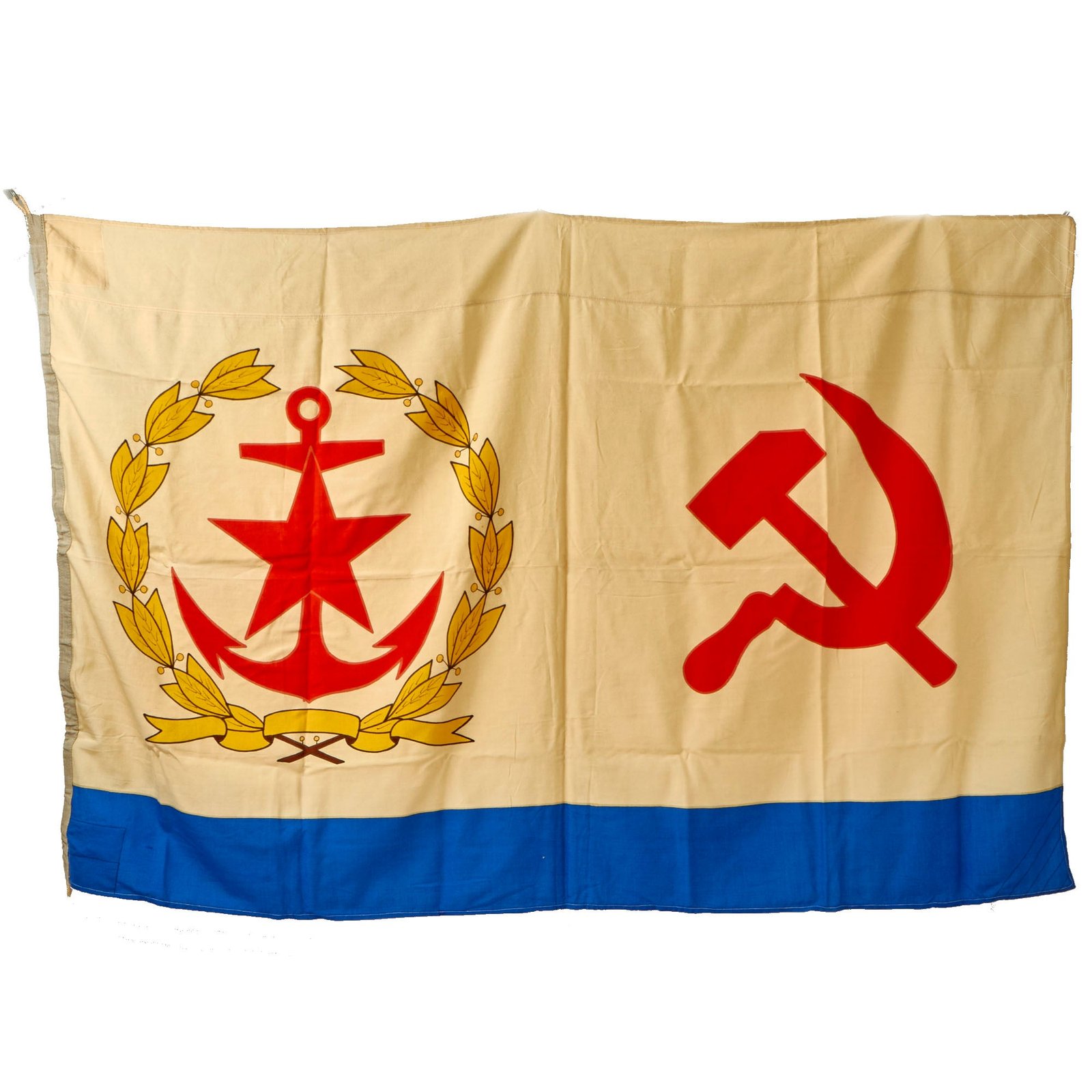 Buy Original Late Cold War Flag of the chief of the Main Staff of the Soviet Navy dated 1984 - 52” x 81” | Original Firearms Antique For Sale