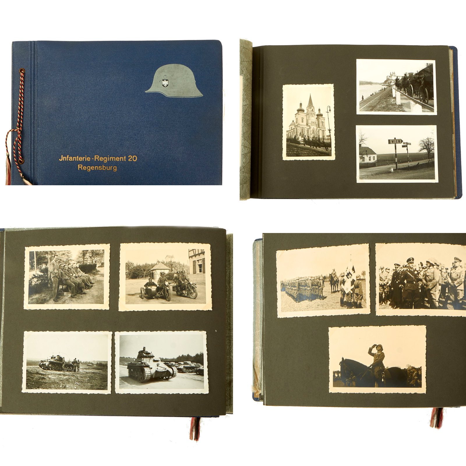 Buy Original German Early WWII Heer Army 24th Infantry Regiment (Regensburg) Personal Photo Album with Cover - 94 Photos | Original Firearms Antique For Sale