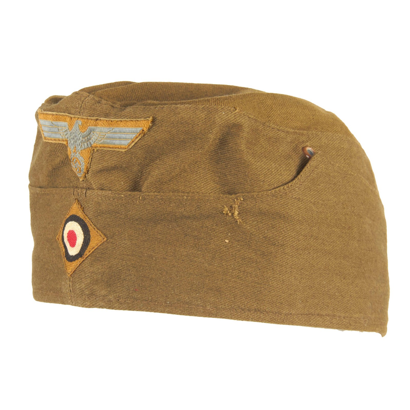 Buy Original German WWII DAK Afrikakorps EM-NCO M38 Overseas Cap by Hans Brandt in size 58cm - dated 1942 | Original Firearms Antique For Sale