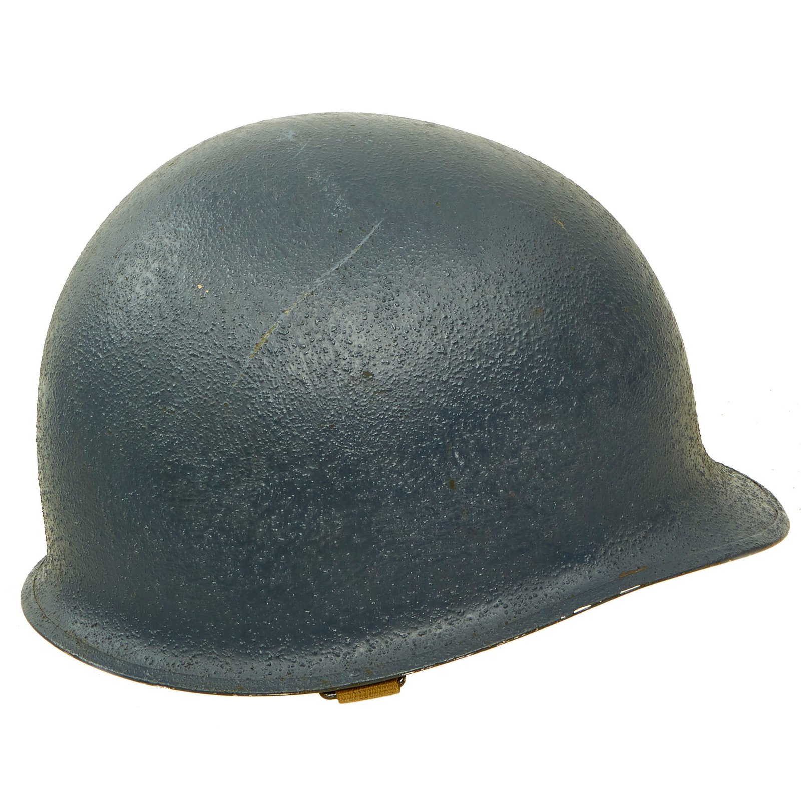 Buy Original U.S. WWII USN Navy Blue Early 1943 M1 McCord Front Seam Fixed Bale Helmet with Westinghouse Liner | Original Firearms Antique For Sale