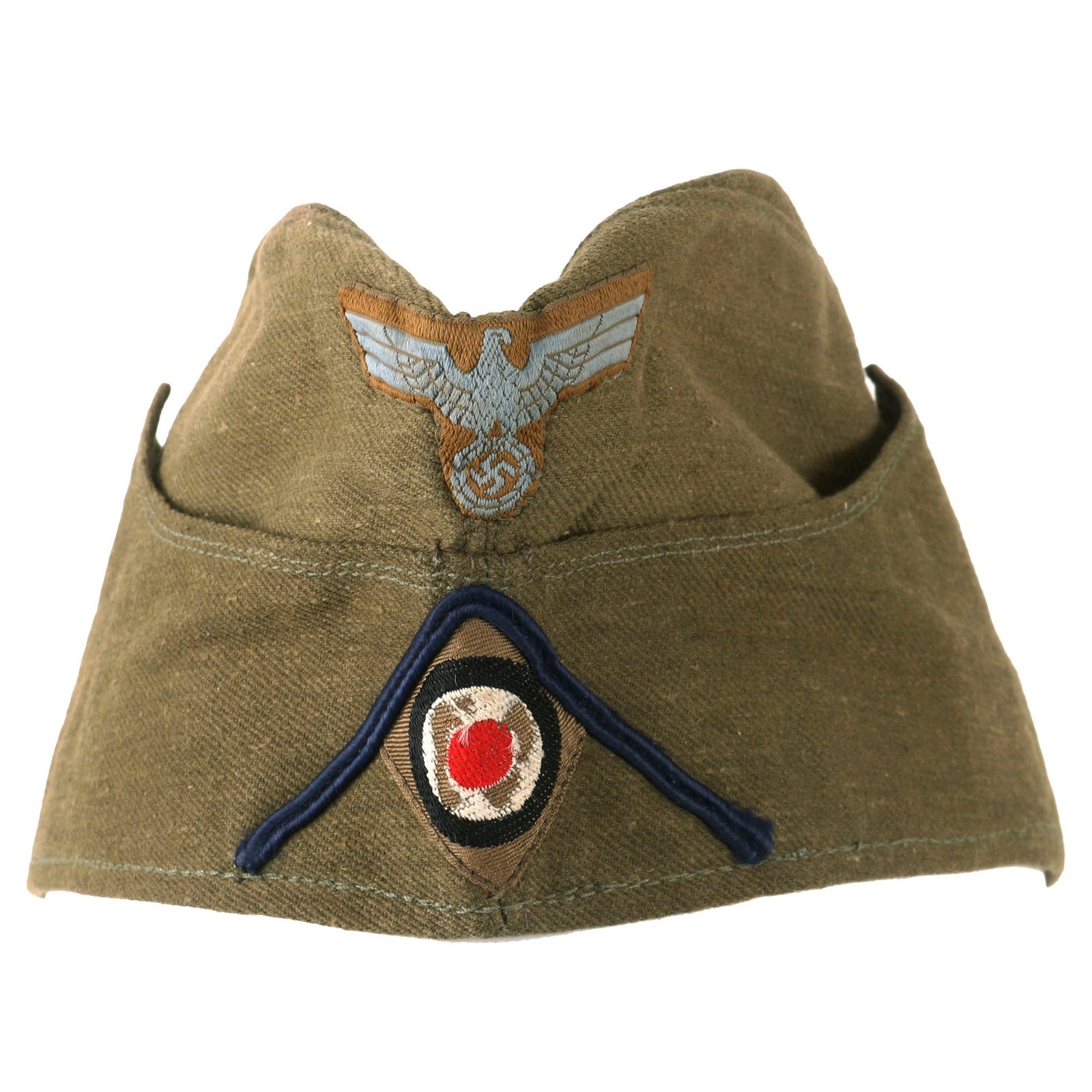 Buy Original German WWII DAK Afrikakorps Medical EM-NCO M38 Overseas Cap by Clemens Wagner- size 56cm | Original Firearms Antique For Sale