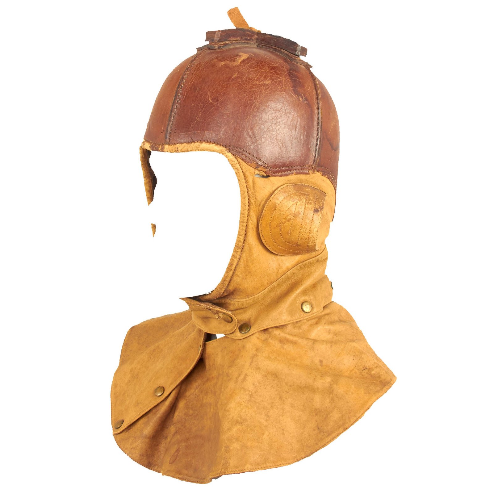 Buy Original U.S. WWI Aero Squadron Stiff Leather Flying Helmet Attributed To Spalding | Original Firearms Antique For Sale