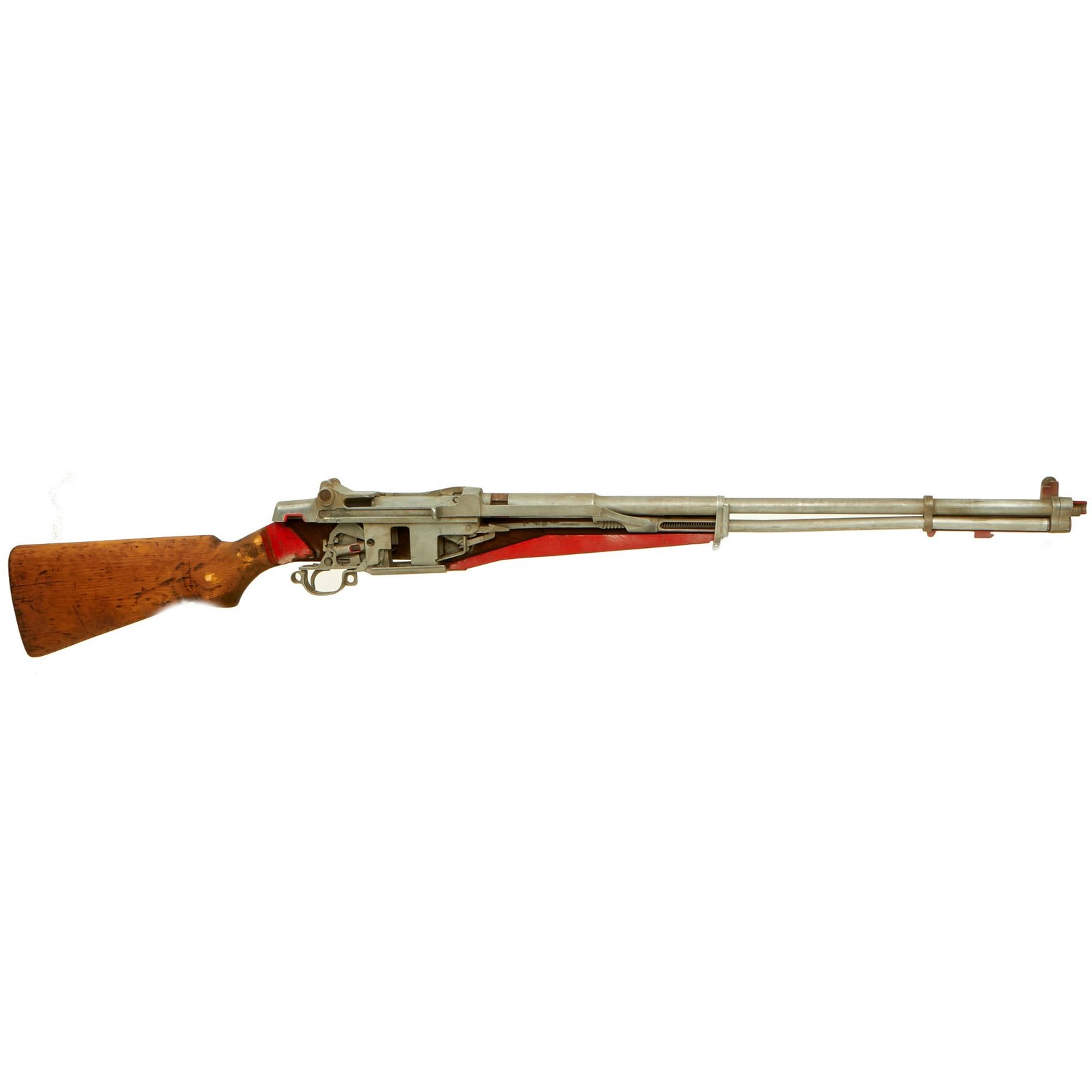 Buy Original U.S. WWII M1 Garand Semi-Automatic Rifle Cutaway Oversized 7 Foot Classroom Trainer Demonstrator | Original Firearms Antique For Sale
