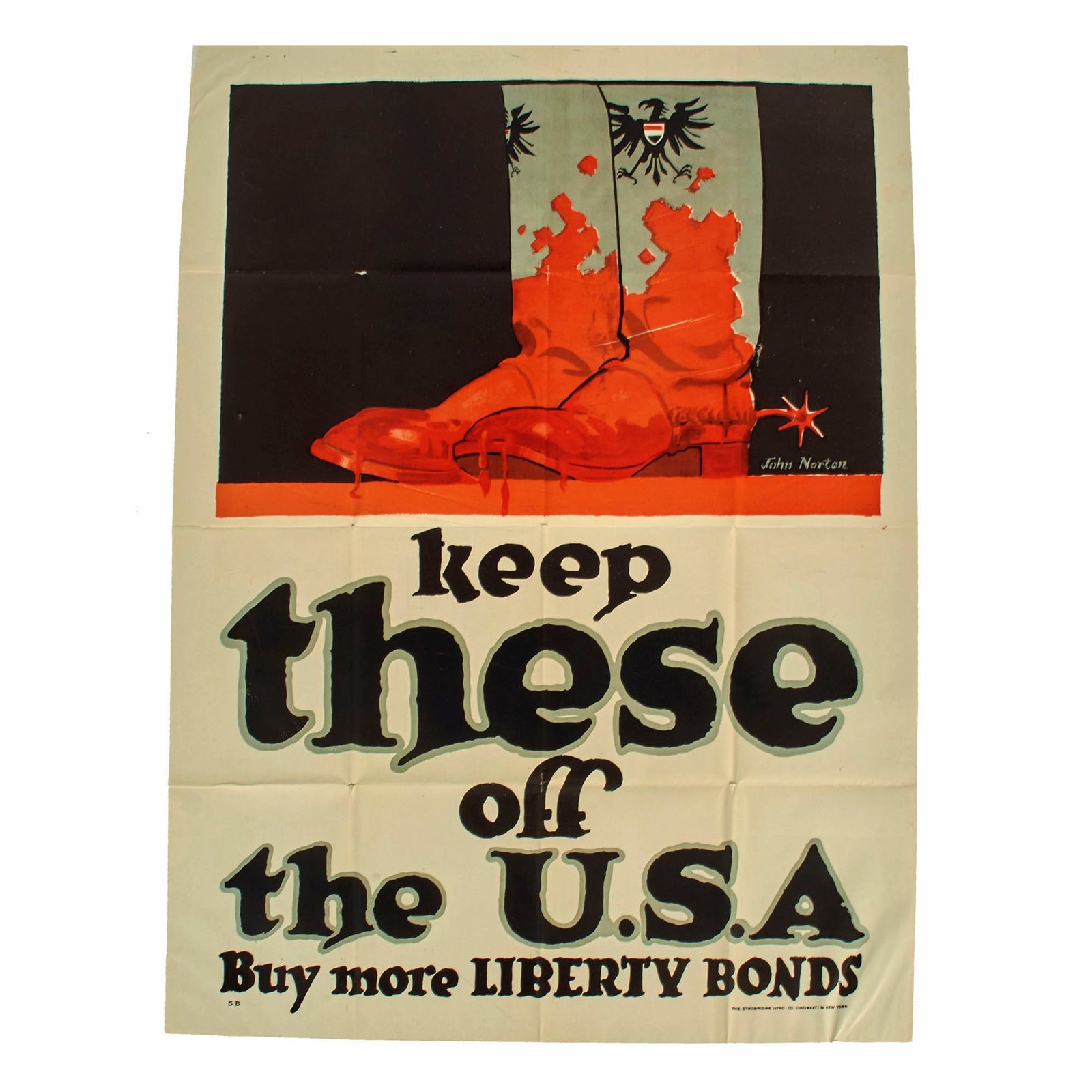 Buy Original U.S. WWI Propaganda Poster - Keep These Off the U. S. A. - 41" x 31" | Original Firearms Antique For Sale