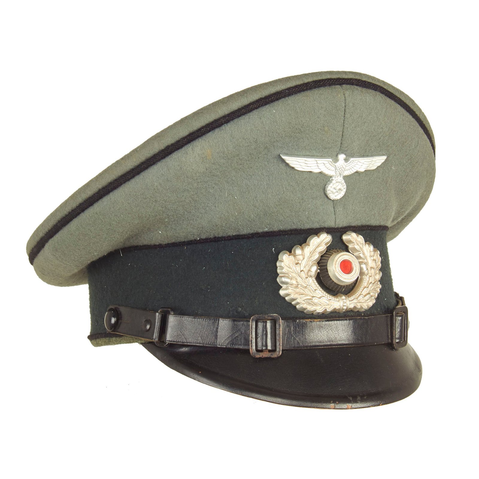 Buy Original German WWII Army Heer EM/NCO Pioneer Combat Engineer Schirmmütze Visor Crush Cap | Original Firearms Antique For Sale