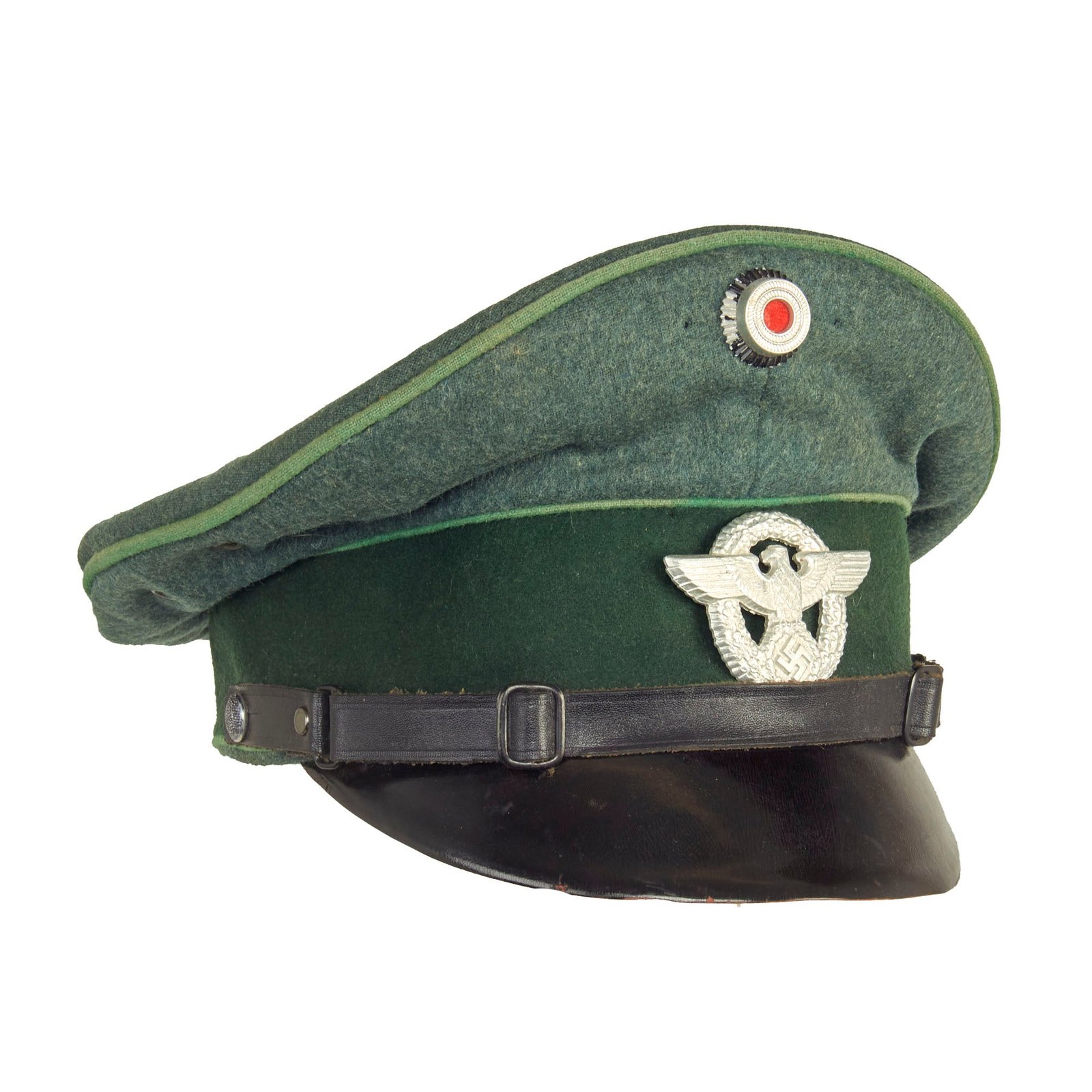 Buy Original German WWII Schutzpolizei Protection Police NCO's Schirmmütze Visor Cap | Original Firearms Antique For Sale