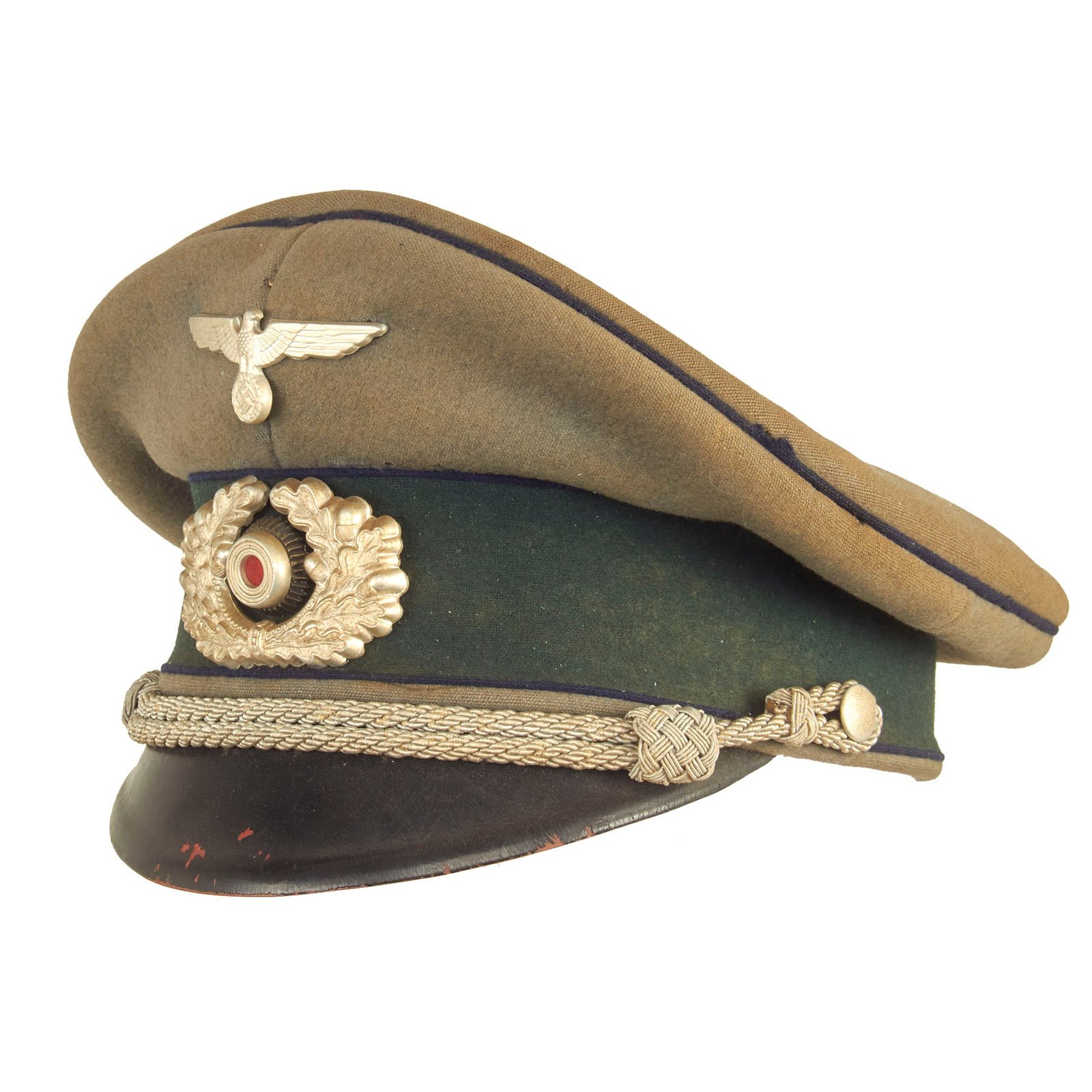 Buy Original German WWII Heer Army Medical Officer Schirmmütze Visor Crush Cap | Original Firearms Antique For Sale