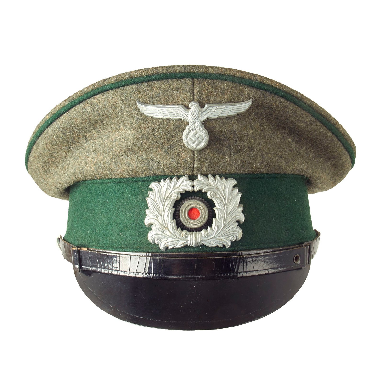 Buy Original German WWII Customs Official Schirmmütze Visor Cap - Size 55 1/2 | Original Firearms Antique For Sale