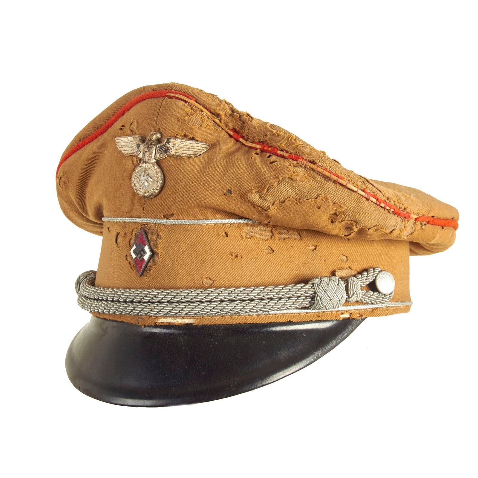 Buy Original German WWII HJ National Youth Organization Leader's Sommermütze Visor Cap by Ostland with RZM Tag | Original Firearms Antique For Sale