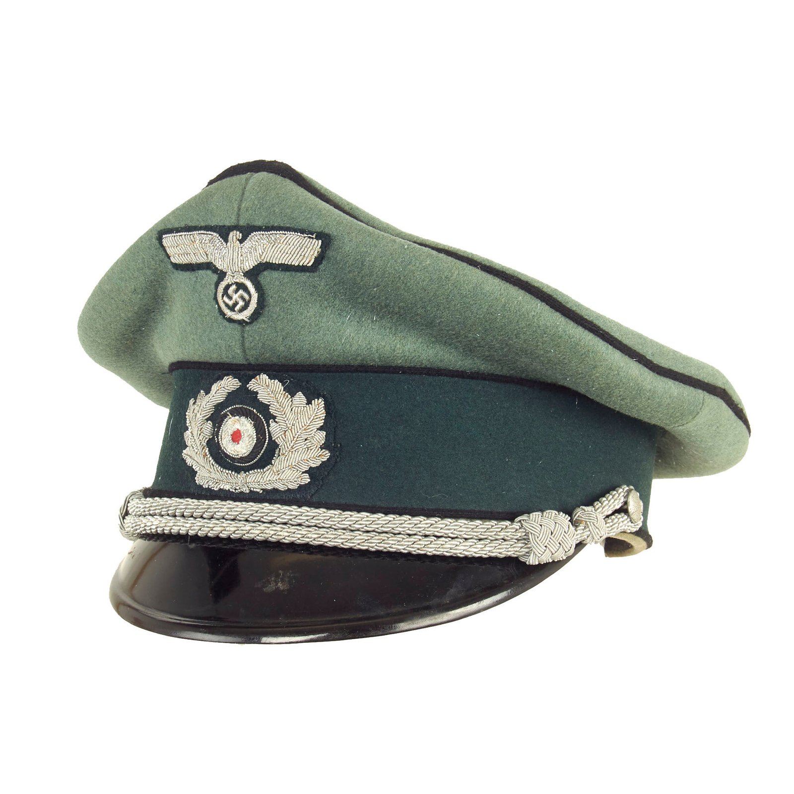 Buy Original German WWII Named Heer Army Pioneer Officer Schirmmütze Visor Cap by Peküro | Original Firearms Antique For Sale