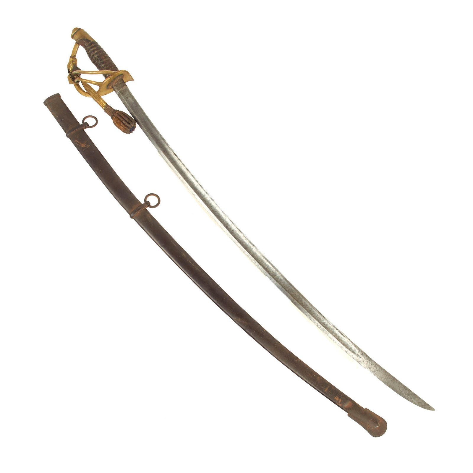 Buy Original U.S. Civil War Era M1860 Light Cavalry Saber by Mansfield and Lamb with Scabbard - Dated 1864 | Original Firearms Antique For Sale