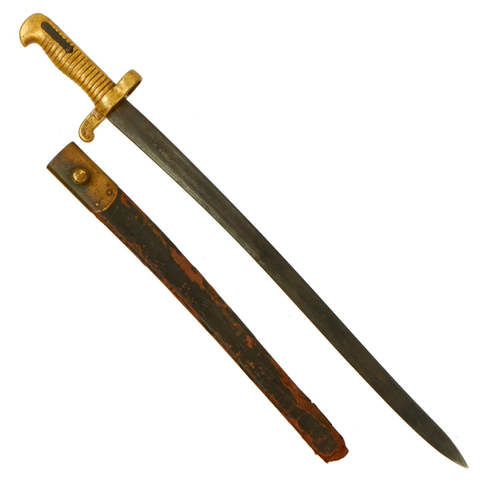 Buy Original U.S. Civil War M1855 Style Yataghan Saber Bayonet | Original Firearms Antique For Sale