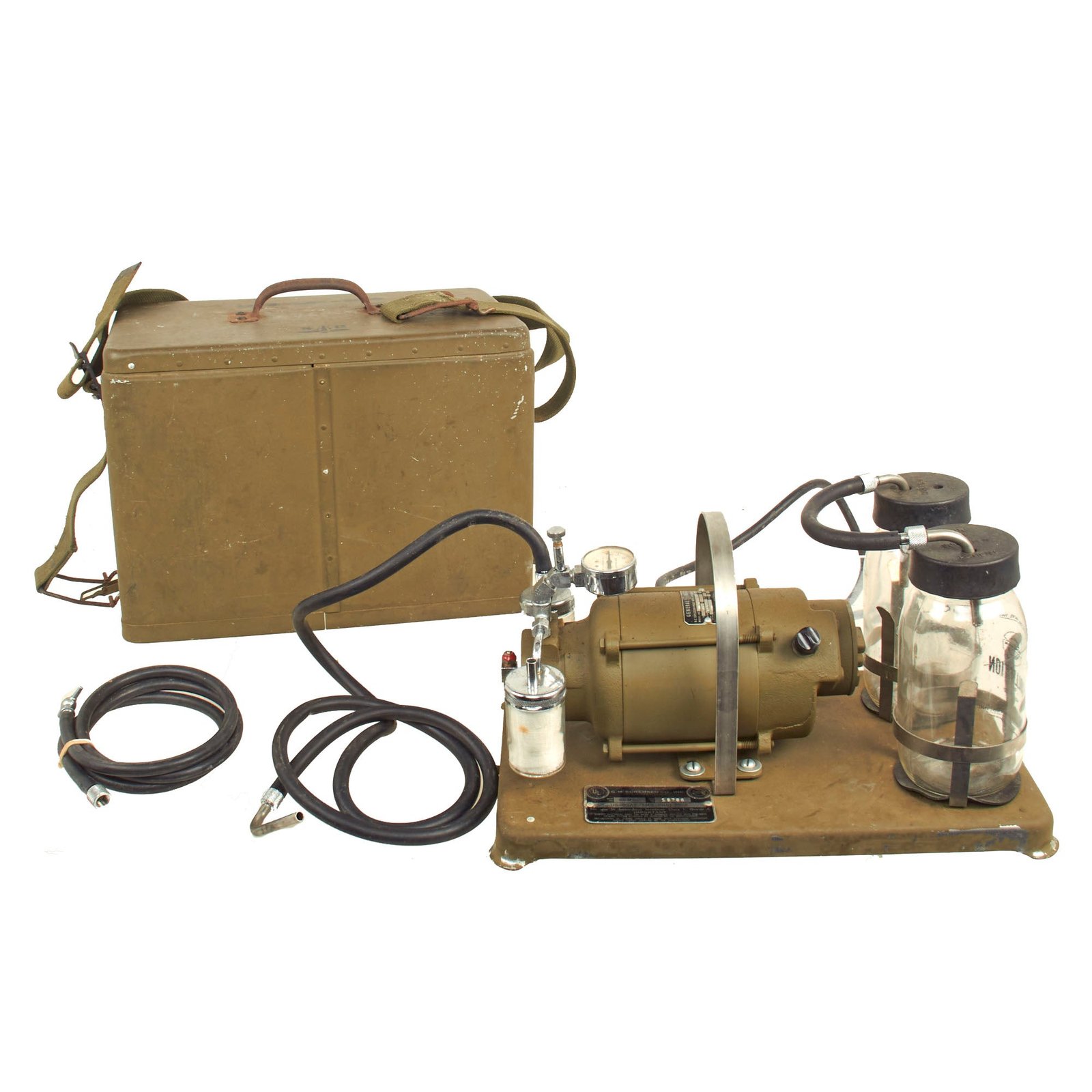 Buy Original U.S. Vietnam War MASH Mobile Army Surgical Hospital Suction and Pressure Apparatus | Original Firearms Antique For Sale