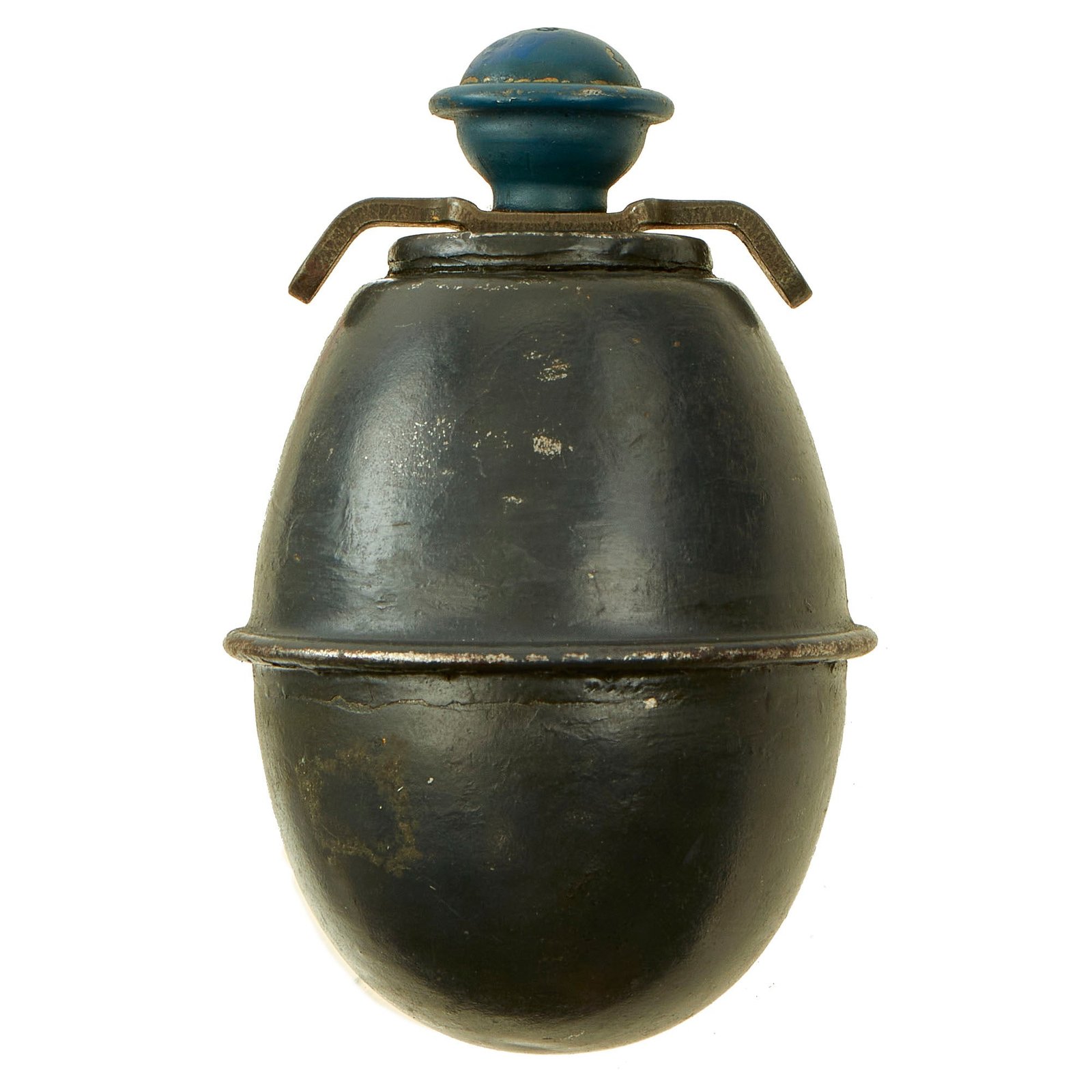 Buy Original German WWII 1942 Dated Model 39 Egg Hand Grenade with Original Fuze & Wings - Inert Eierhandgranate | Original Firearms Antique For Sale