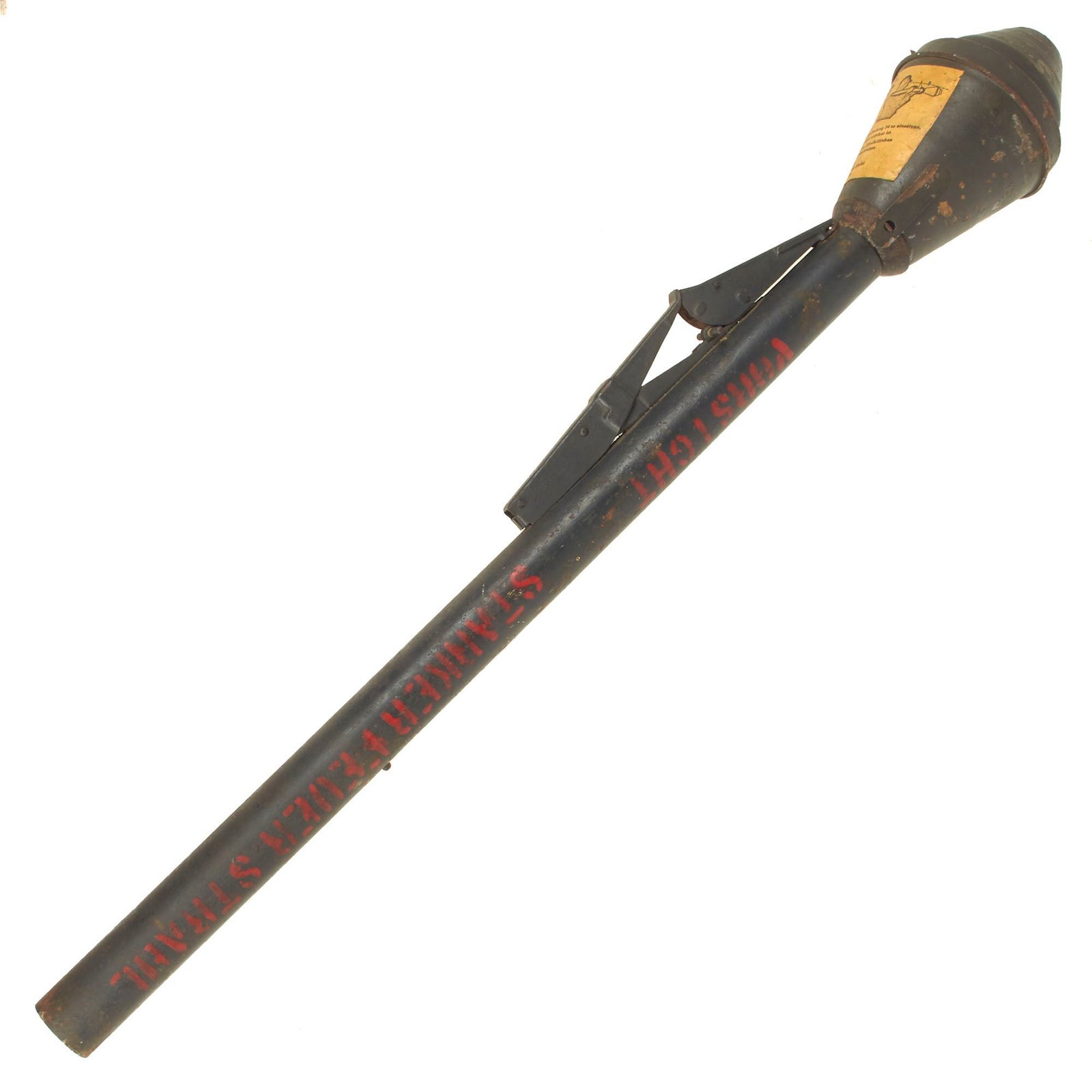Buy Original German WWII Panzerfaust 60m Inert Anti-Tank Rocket and Launcher - Restored Paint | Original Firearms Antique For Sale