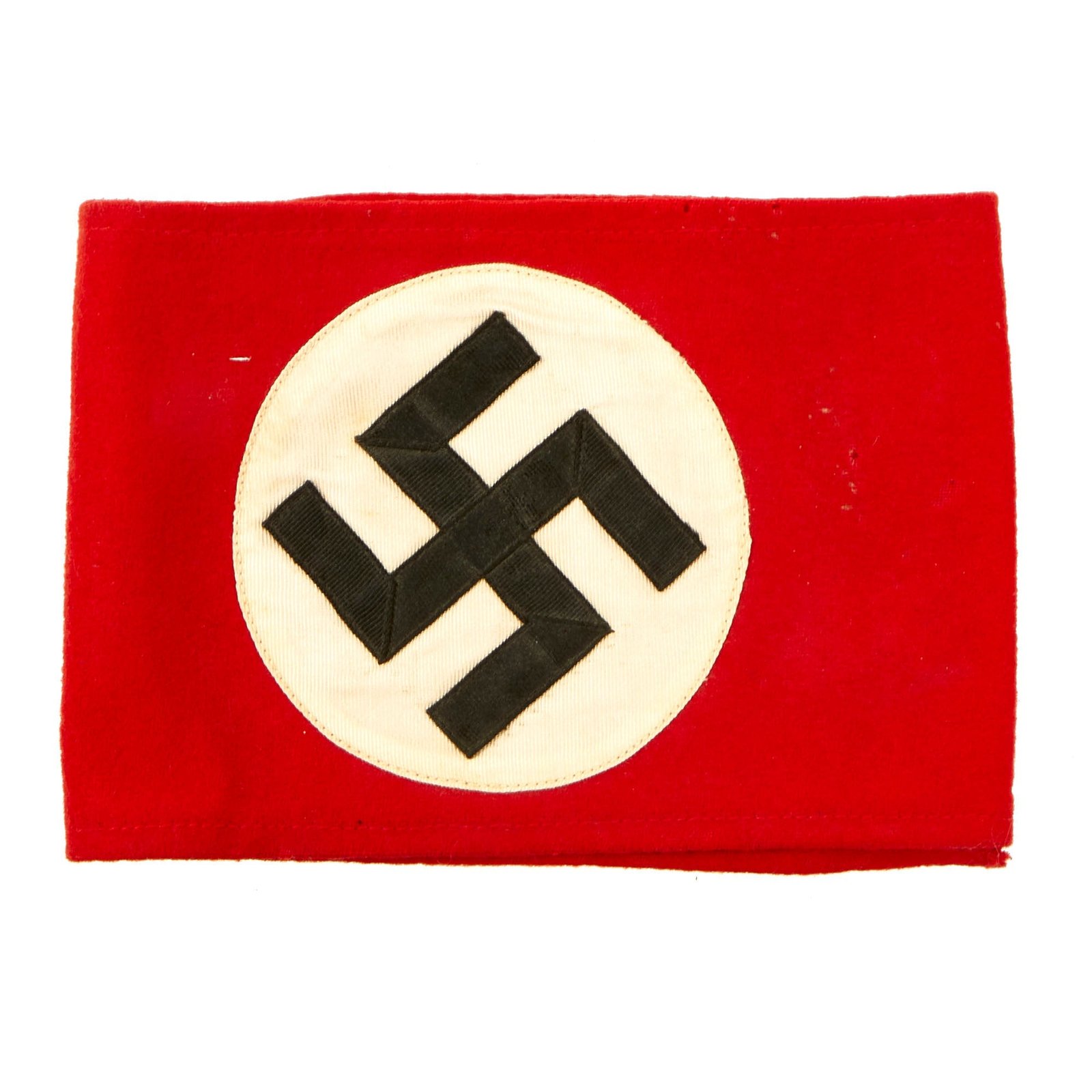 Buy Original German WWII SS Overcoat Wool & Rayon Multi-Piece Armband with Paper SS RZM Tag | Original Firearms Antique For Sale