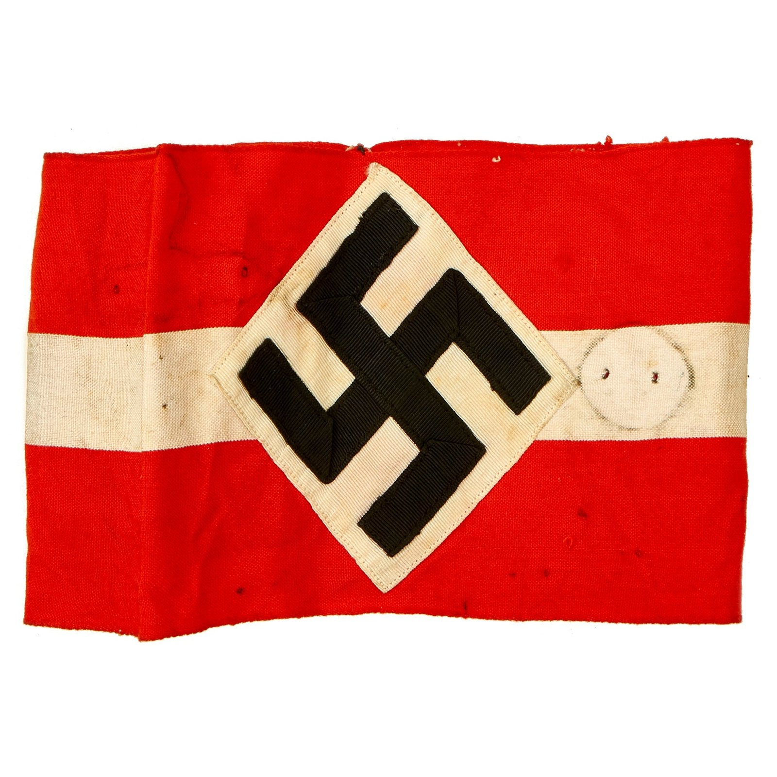 Buy Original German WWII Service Worn HJ Youth Organization Member Multi-piece Armband | Original Firearms Antique For Sale