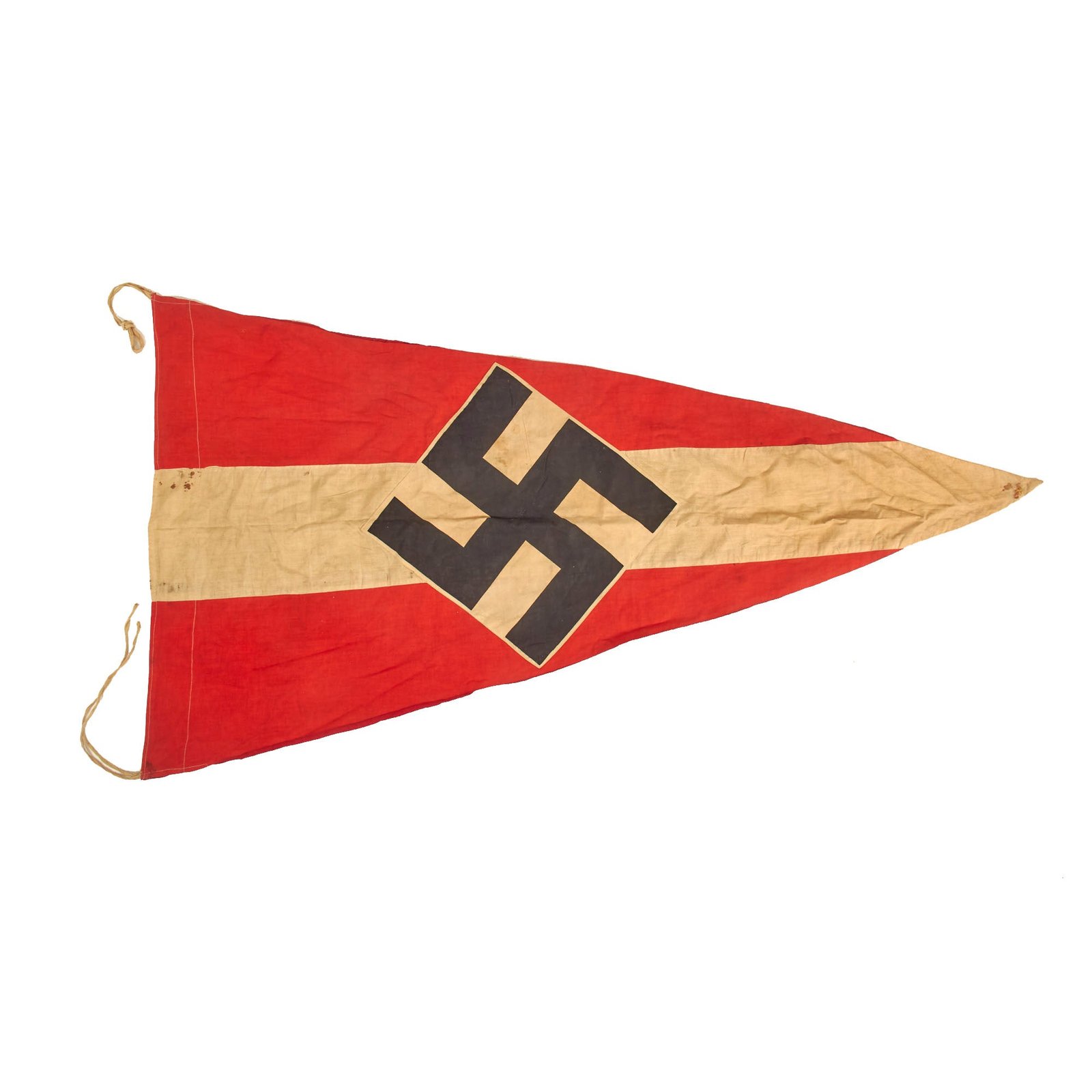 Buy Original German WWII HJ National Youth Organization Pennant Flag - 27" x 52" | Original Firearms Antique For Sale
