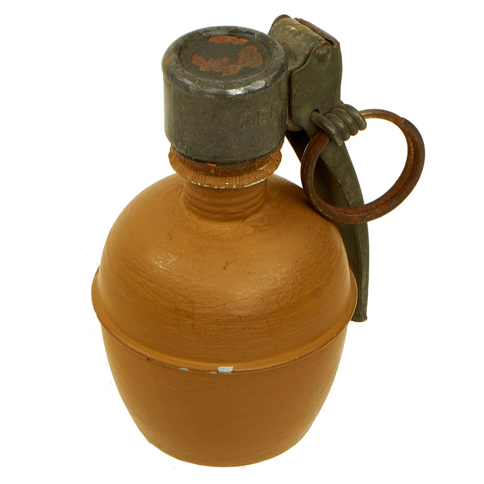 Buy Original French WWII Inert Grenade à Main OF 37 Offensive Grenade With Mle.35 Fuze | Original Firearms Antique For Sale