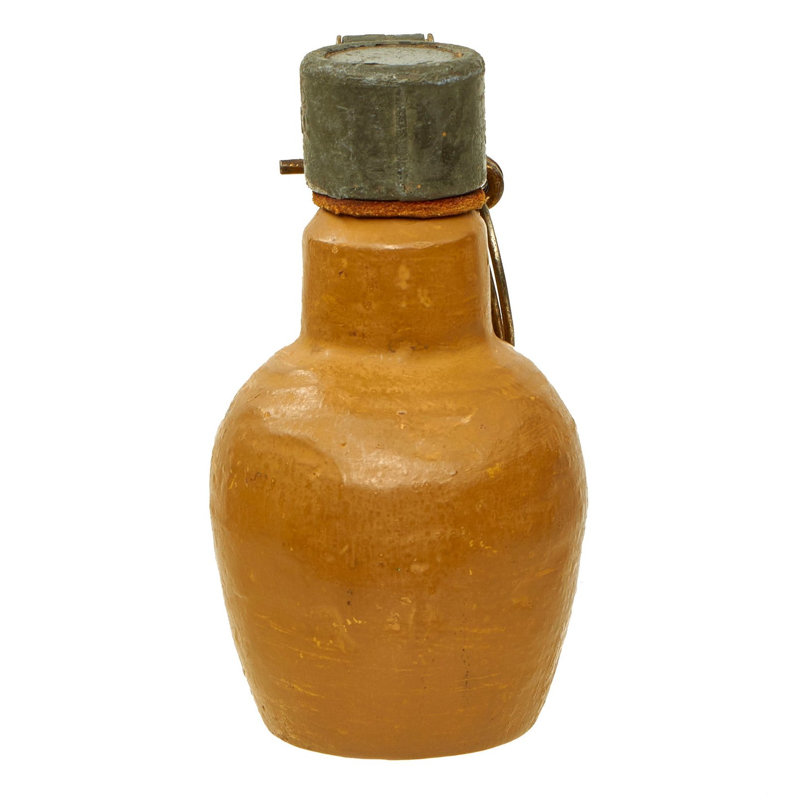 Buy Original French Post-WWII DF 37 "Little Brown Jug" Hand Grenade with Mle 1935 Fuze - Inert | Original Firearms Antique For Sale