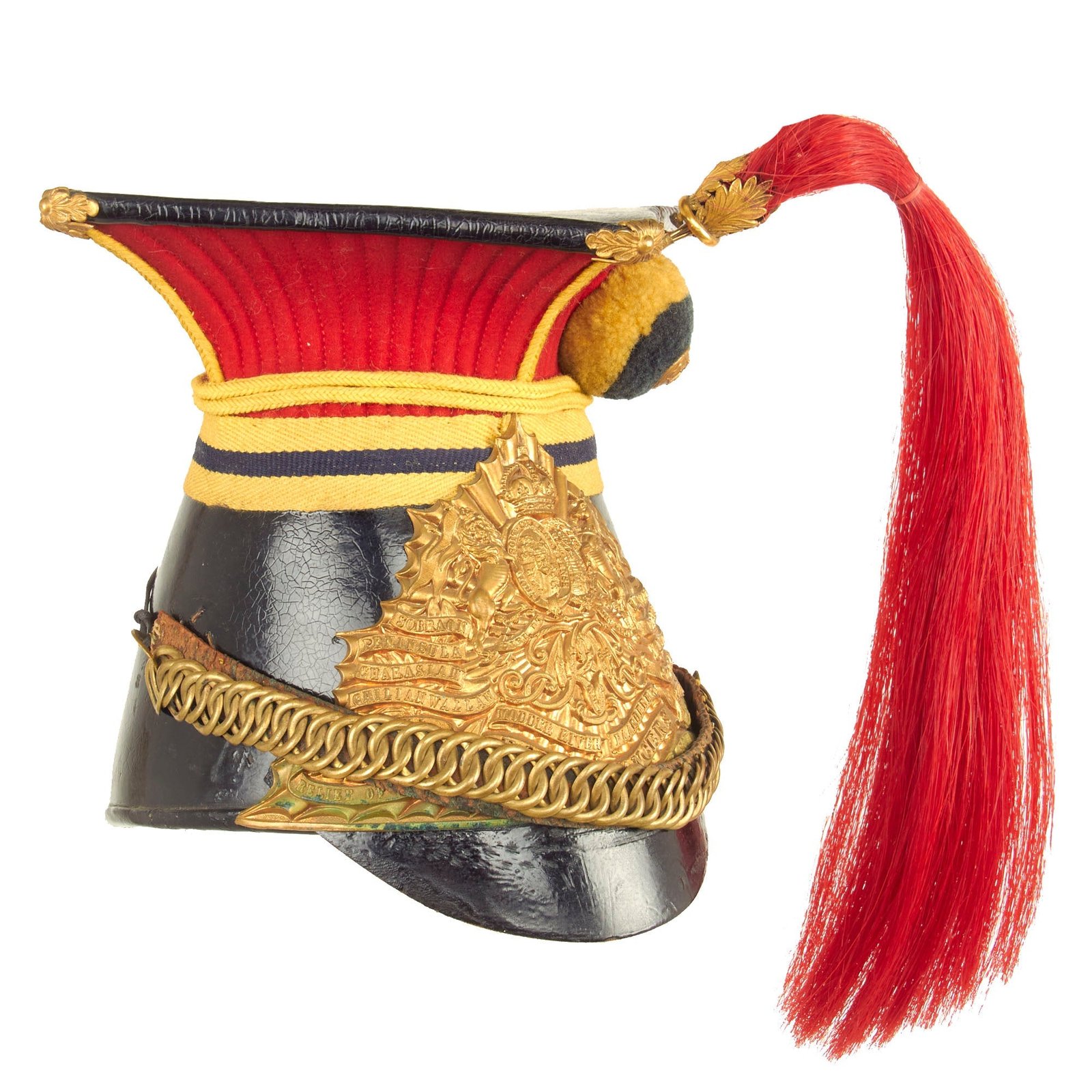 Buy Original British Victorian Era 12th Lancers (Prince of Wales’s) Other Ranks Chapka Helmet - Size 6 ¾ | Original Firearms Antique For Sale