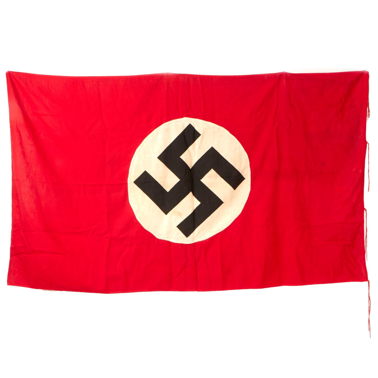 Buy Original German WWII Italian Made NSDAP National Political Banner Flag marked to City of Naples - 38" x 62" | Original Firearms Antique For Sale