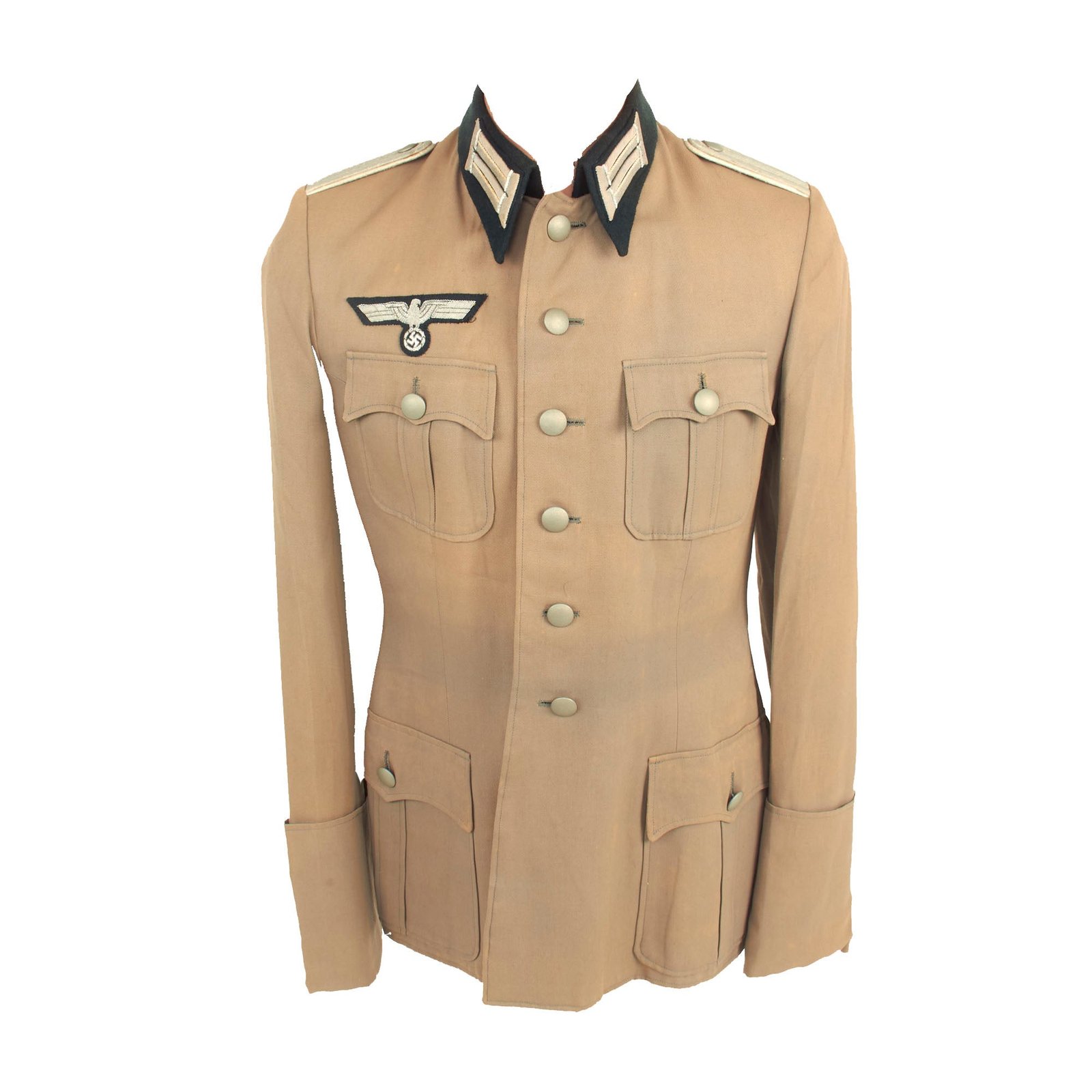 Buy Original German WWII Heer Infantry Leutnant Officer's Summer Weight M36 Field Tunic | Original Firearms Antique For Sale