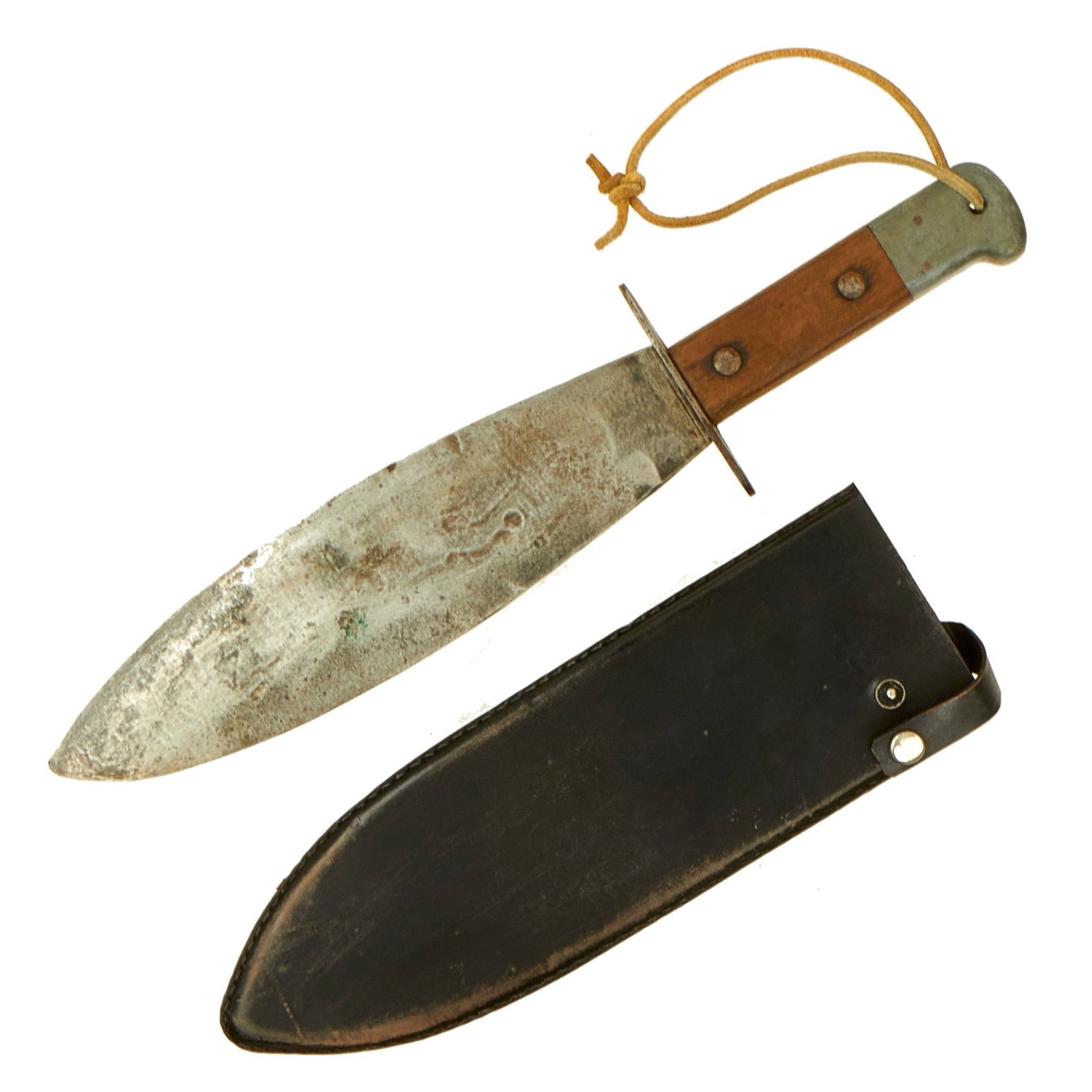 Buy Original British WWII OSS Smatchet Heavy Fighting Knife with Scabbard | Original Firearms Antique For Sale