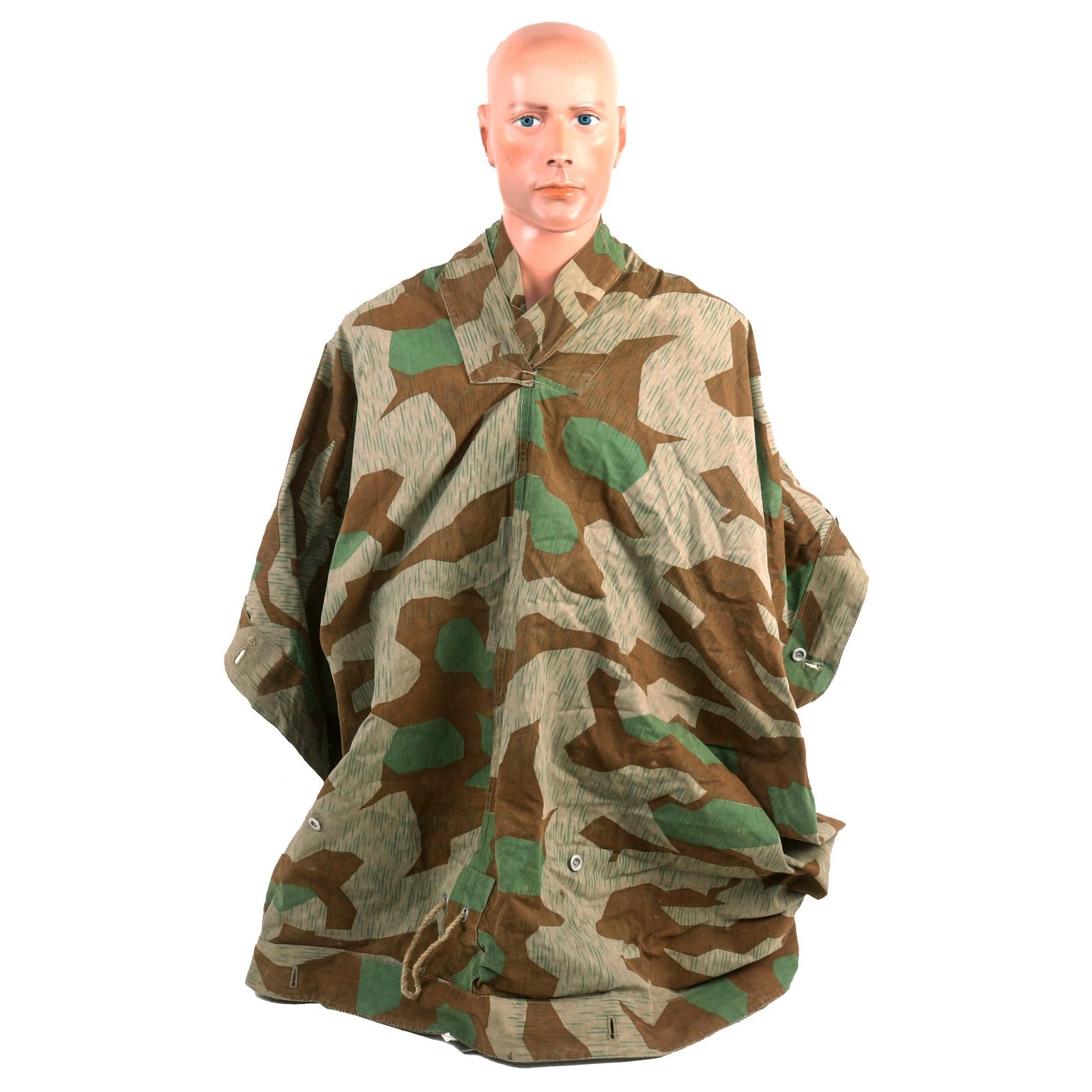 Buy Original German WWII Zeltbahn Tent Quarter & Poncho in Splinter Pattern Reversible Camouflage | Original Firearms Antique For Sale