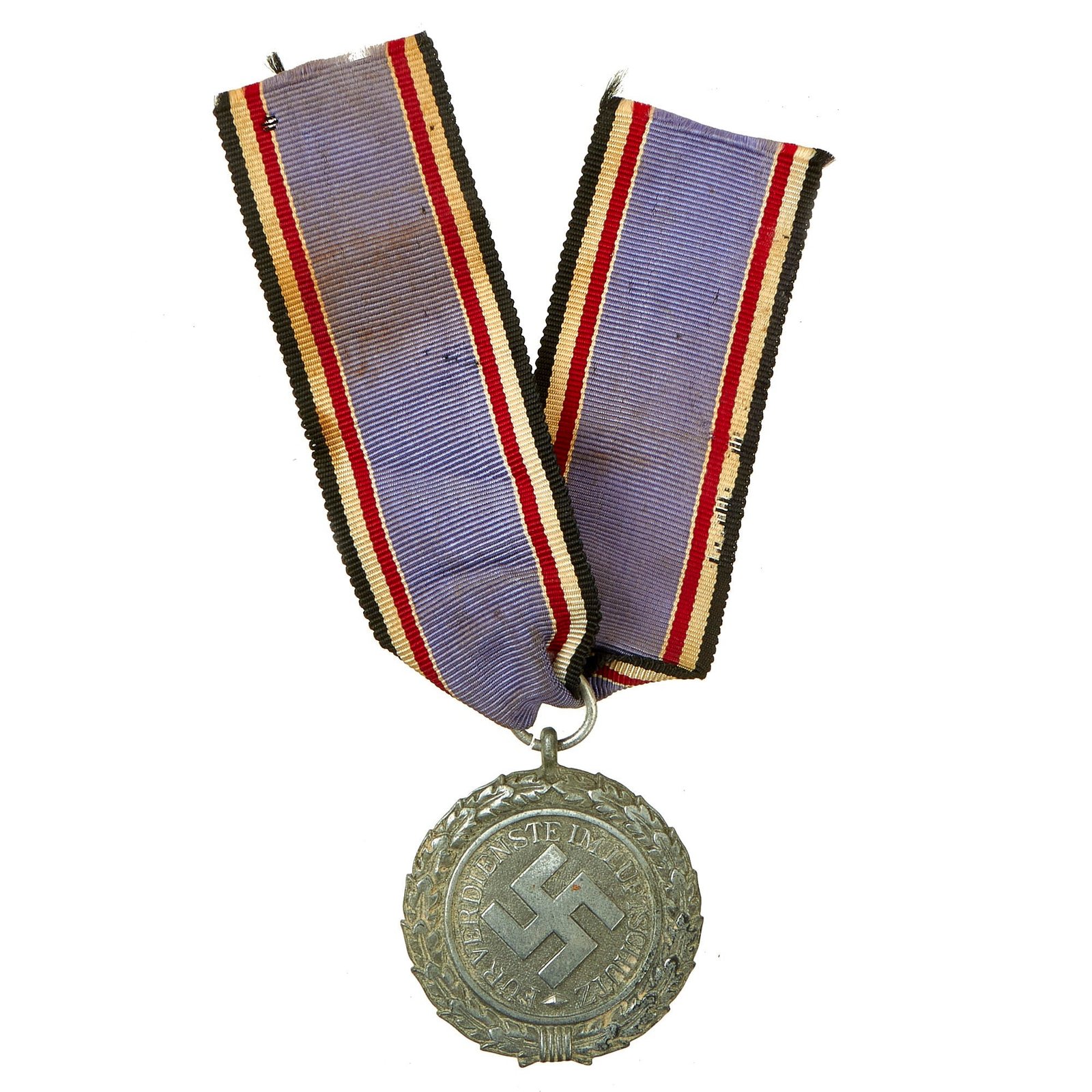 Buy Original German WWII RLB Luftschutz Air Defense Honor Medal 2nd Grade with Ribbon | Original Firearms Antique For Sale