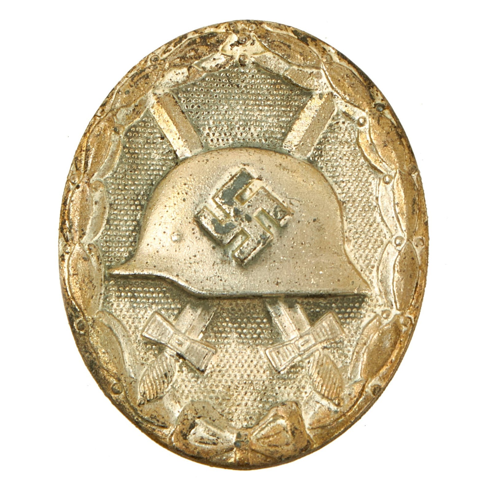 Buy Original German WWII Second Class Silver Wound Badge - Solid Back Unmarked | Original Firearms Antique For Sale