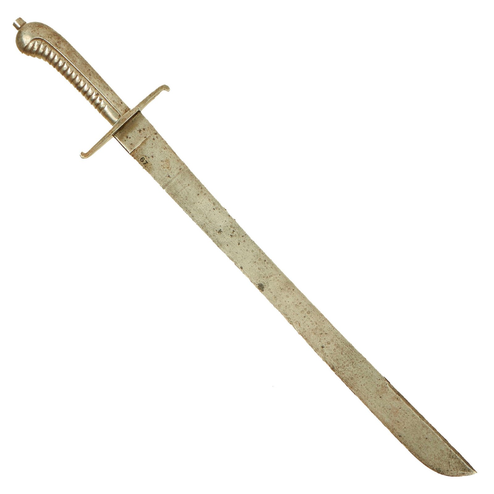 Buy Original 19th Century Unit Marked Saxon M.1840 Faschinenmesser All-Steel Pioneer Artillery Short Sword - 125th (7th Württemberg) Infantry "Emperor Frederick, King of Prussia" | Original Firearms Antique For Sale