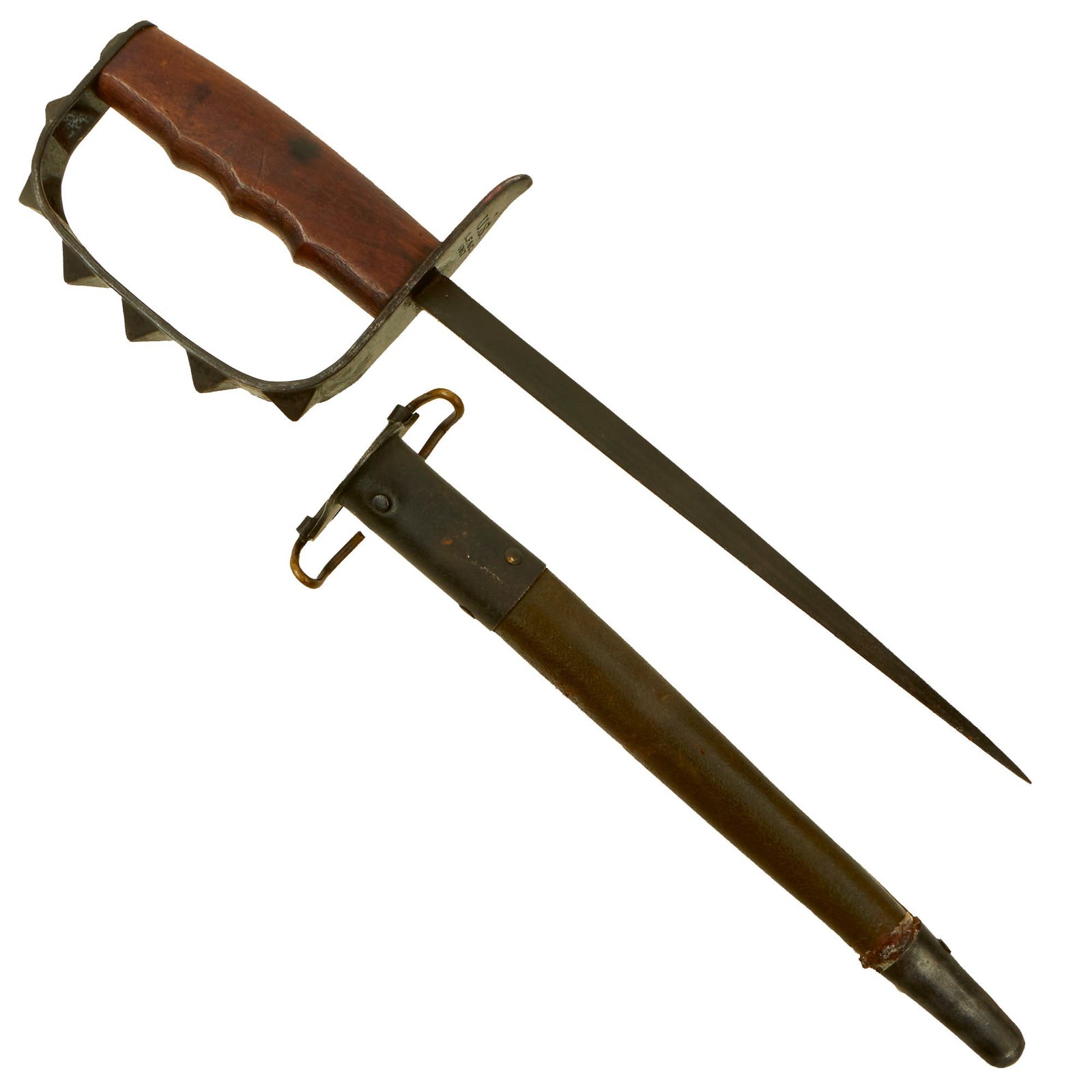 Buy Original U.S. WWI M1917 Trench Knife by L.F. & C. dated 1917 with Scabbard by Jewell dated 1918 | Original Firearms Antique For Sale