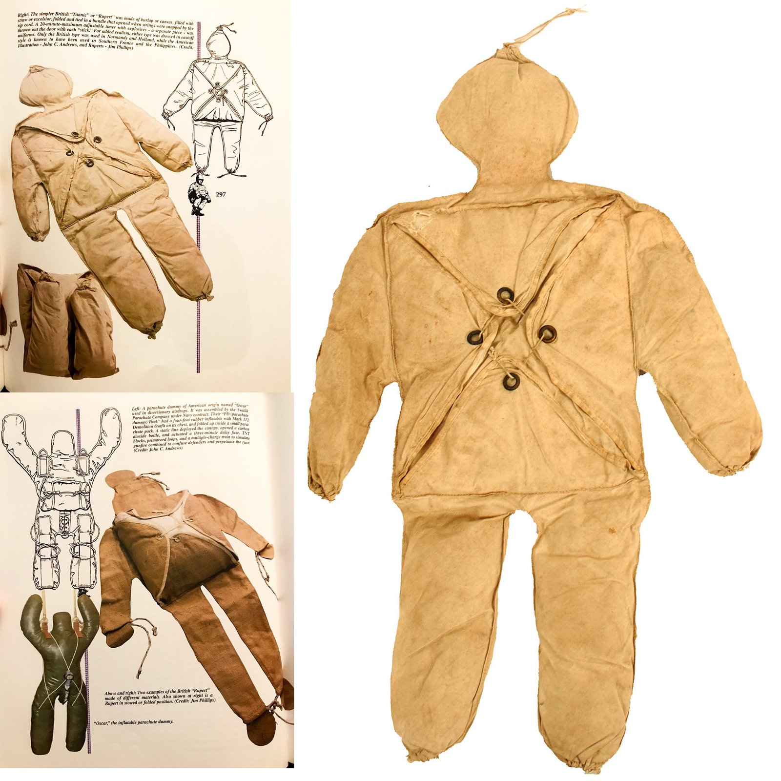 Buy Original British WWII “Rupert” Paradummy Military Deception Device As Used During Operation Titanic - As Seen In “Heroes In Our Midst” Pages 296-297 | Original Firearms Antique For Sale