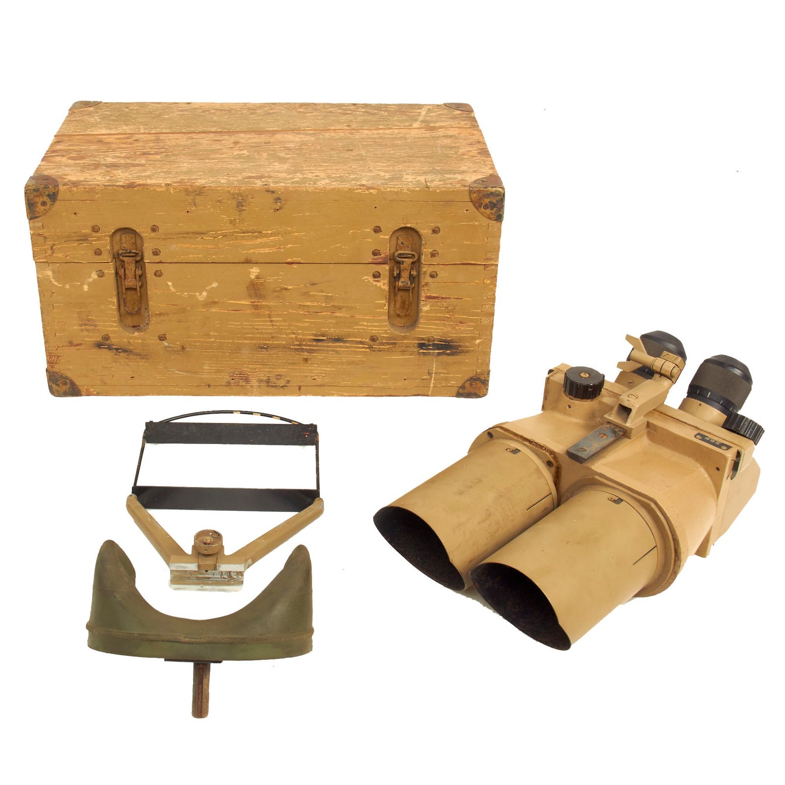 Buy Original German WWII Flak D.F. 10 x 80 Binocular Optics by Emil Busch AG. With Original Transit Case | Original Firearms Antique For Sale