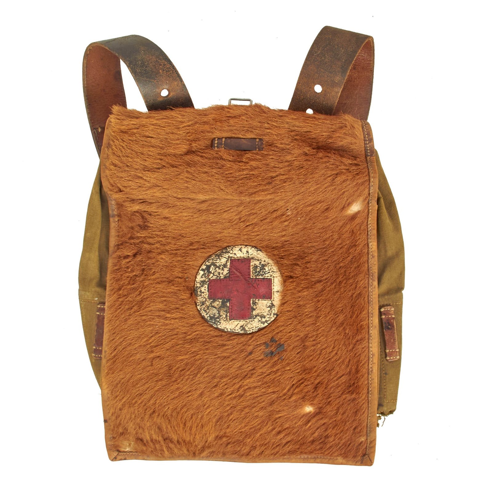 Buy Original German WWII Medic Tornister 34 Cowhide Backpack with Shoulder Straps by Breslau - Dated 1939 | Original Firearms Antique For Sale