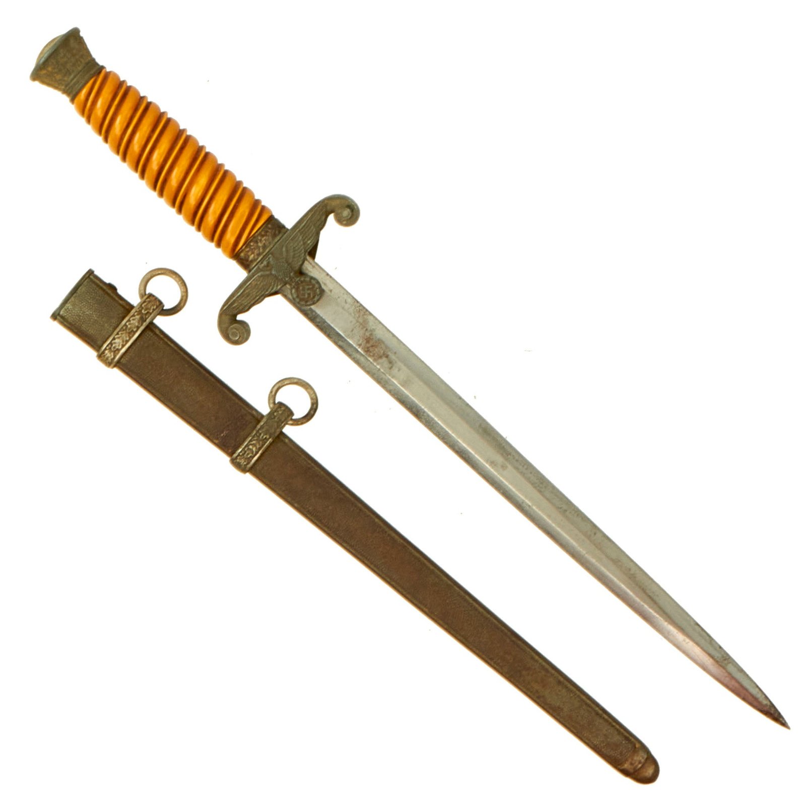 Buy Original German WWII Heer Army Officer Dagger by W.K.C. Waffenfabrik of Solingen with Scabbard | Original Firearms Antique For Sale