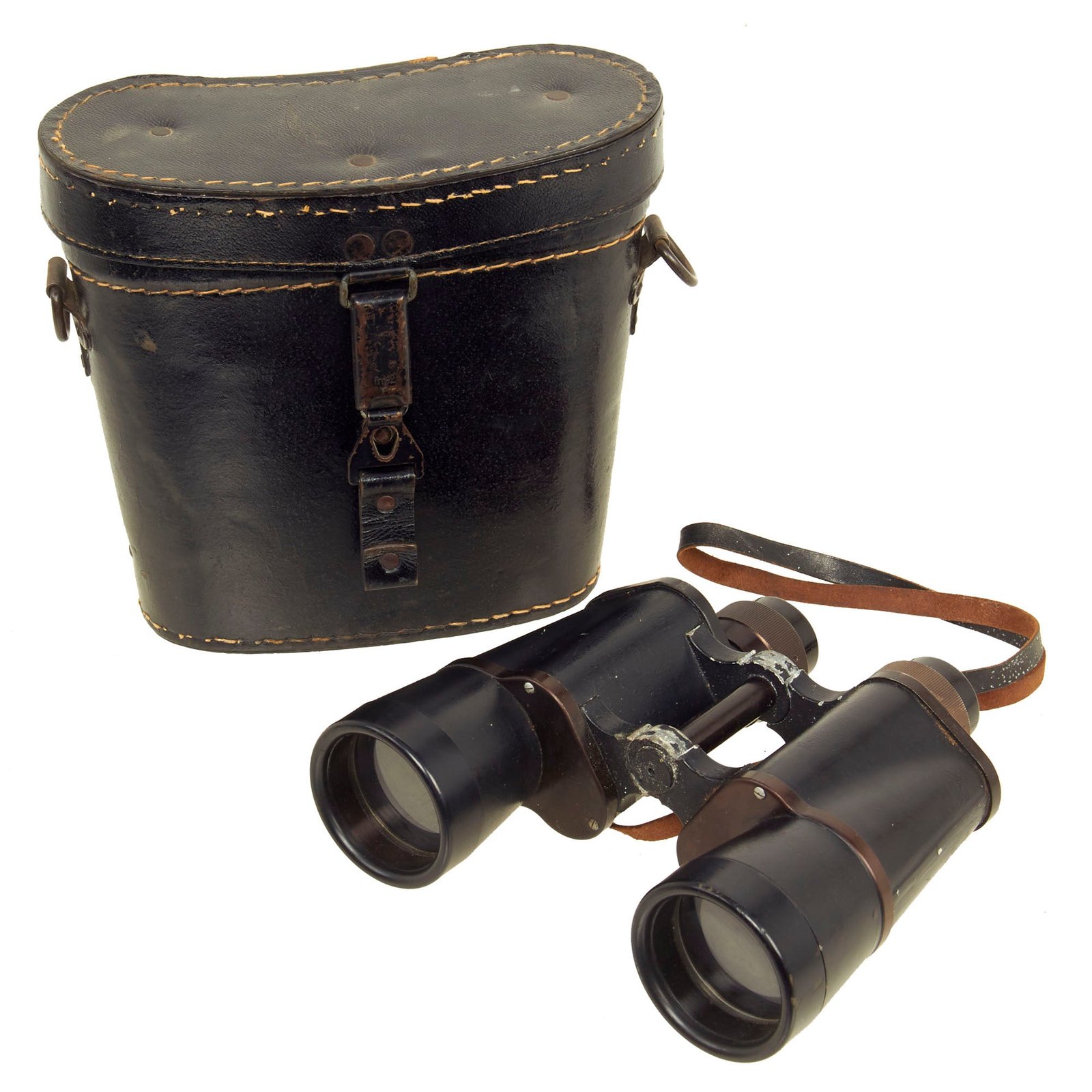 Buy Original German WWII 10x50 Dienstglas Binoculars by Ernst Leitz (beh) with 1943 Dated Case | Original Firearms Antique For Sale