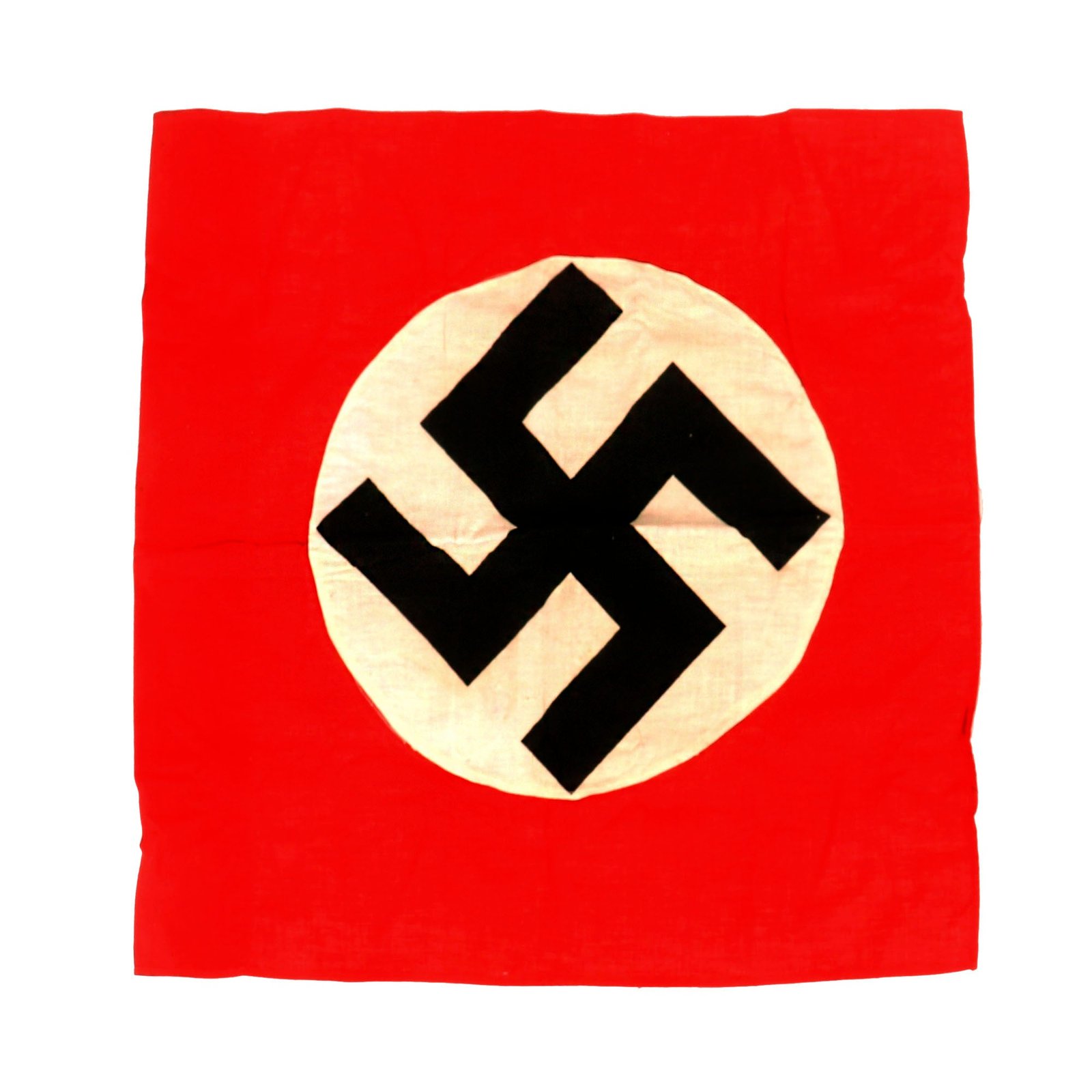 Buy Original German WWII NSDAP Small Double Sided National Political Flag - 21" x 21" | Original Firearms Antique For Sale