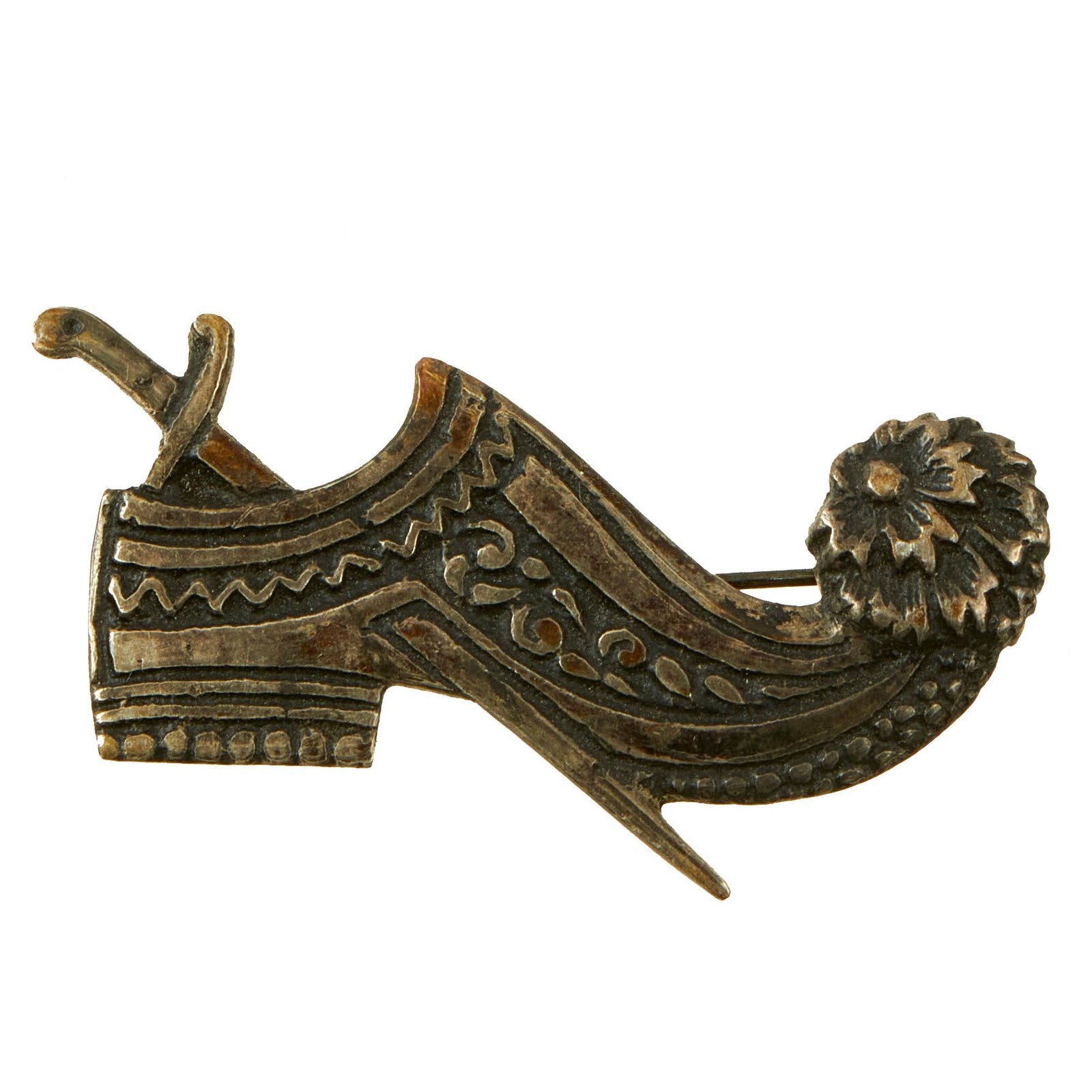 Buy Original German WWII Kriegsmarine Unofficial U-Boat "Norwegian Shoe" Cap Badge | Original Firearms Antique For Sale
