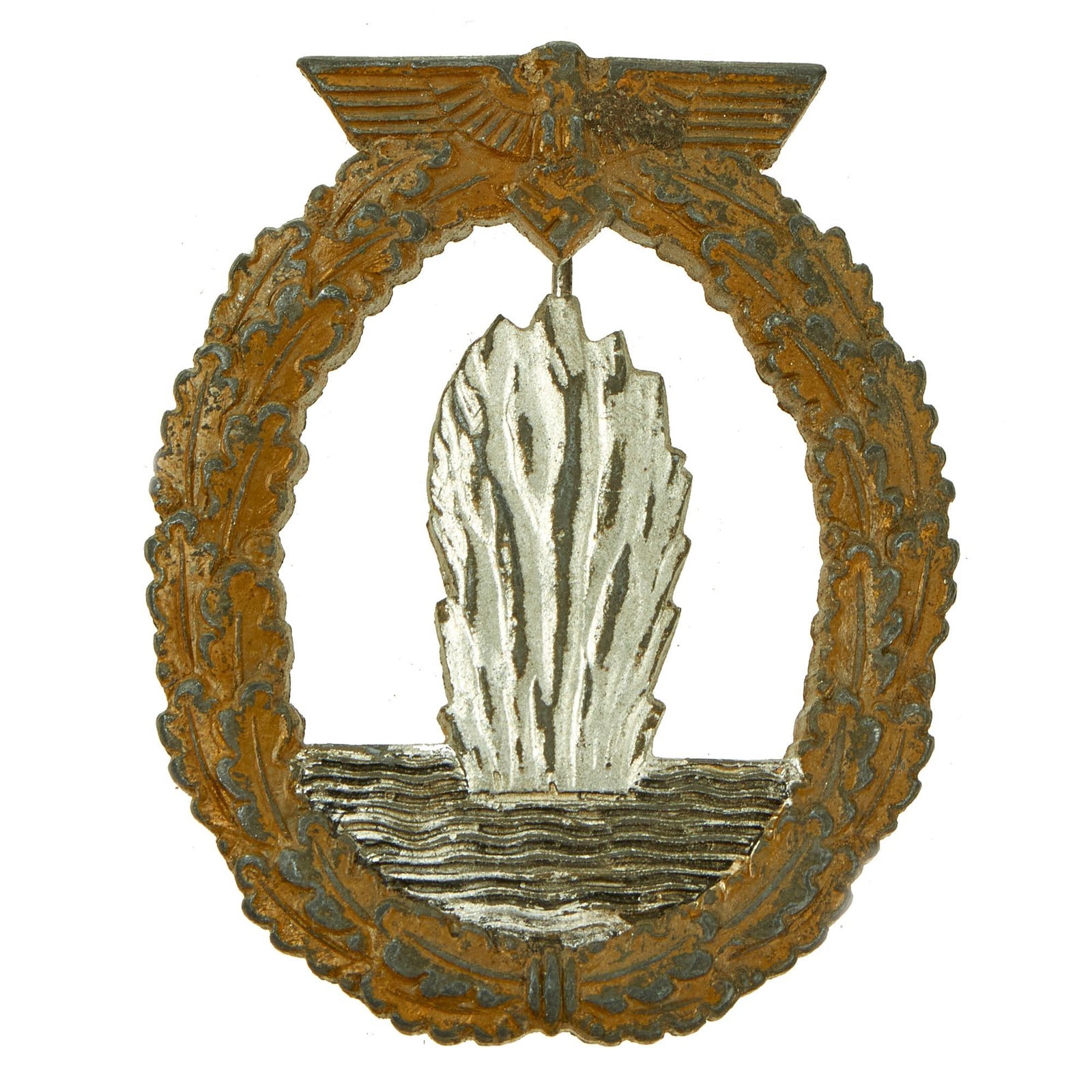 Buy Original German WWII Kriegsmarine Minesweeper War Badge - Unmarked | Original Firearms Antique For Sale