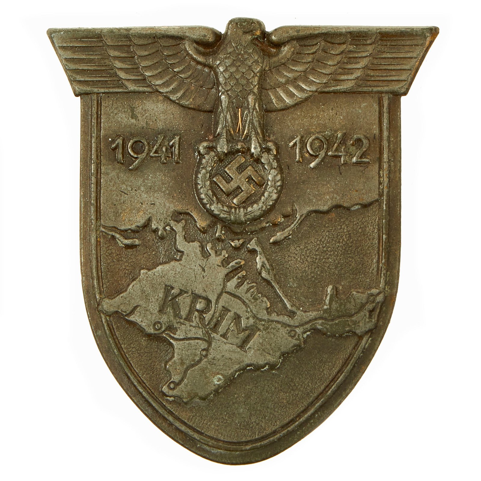 Buy Original German WWII Crimea Krim Shield Decoration - Krimschild | Original Firearms Antique For Sale