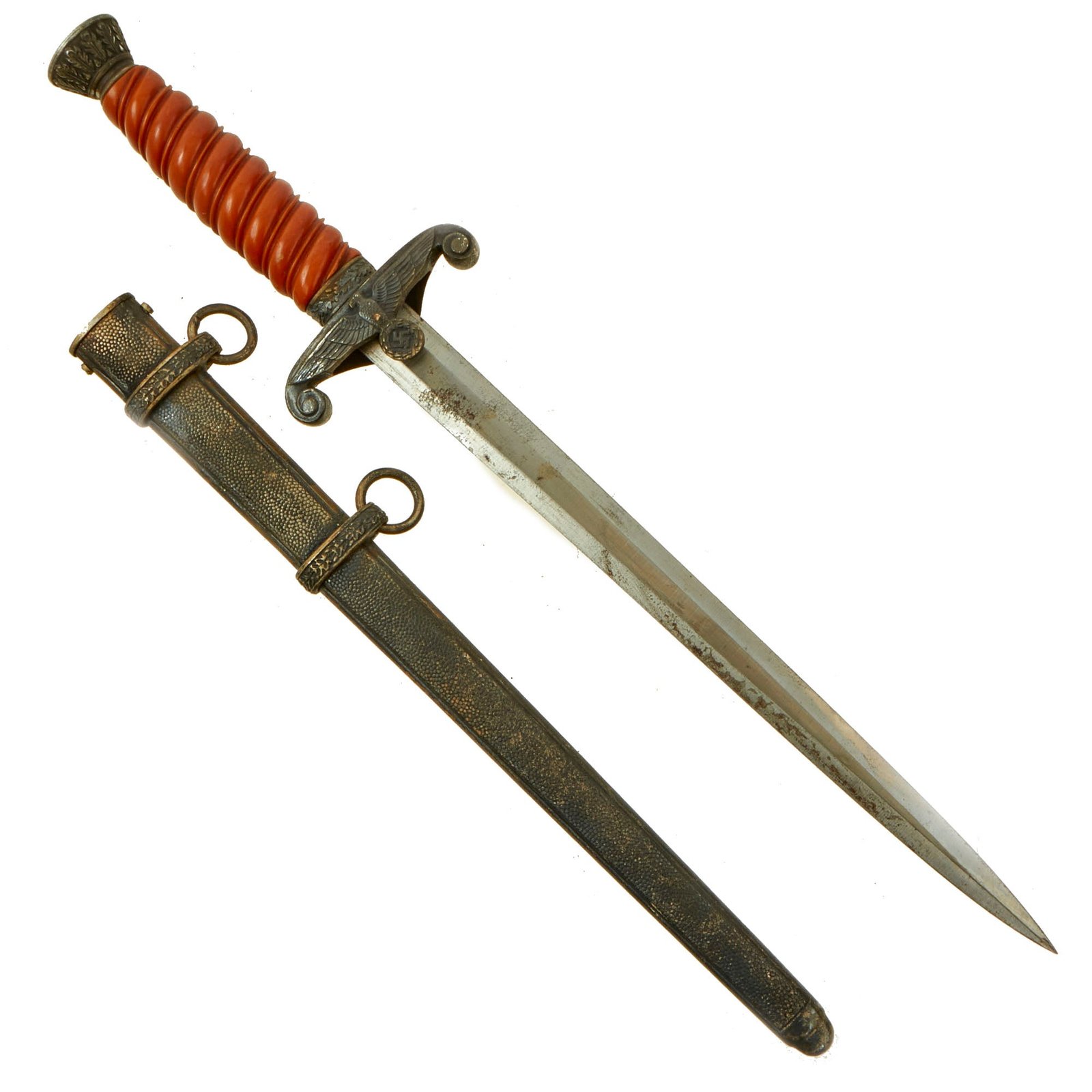 Buy Original German WWII Army Heer Officer Dagger by Alcoso circa 1940 with Scabbard | Original Firearms Antique For Sale