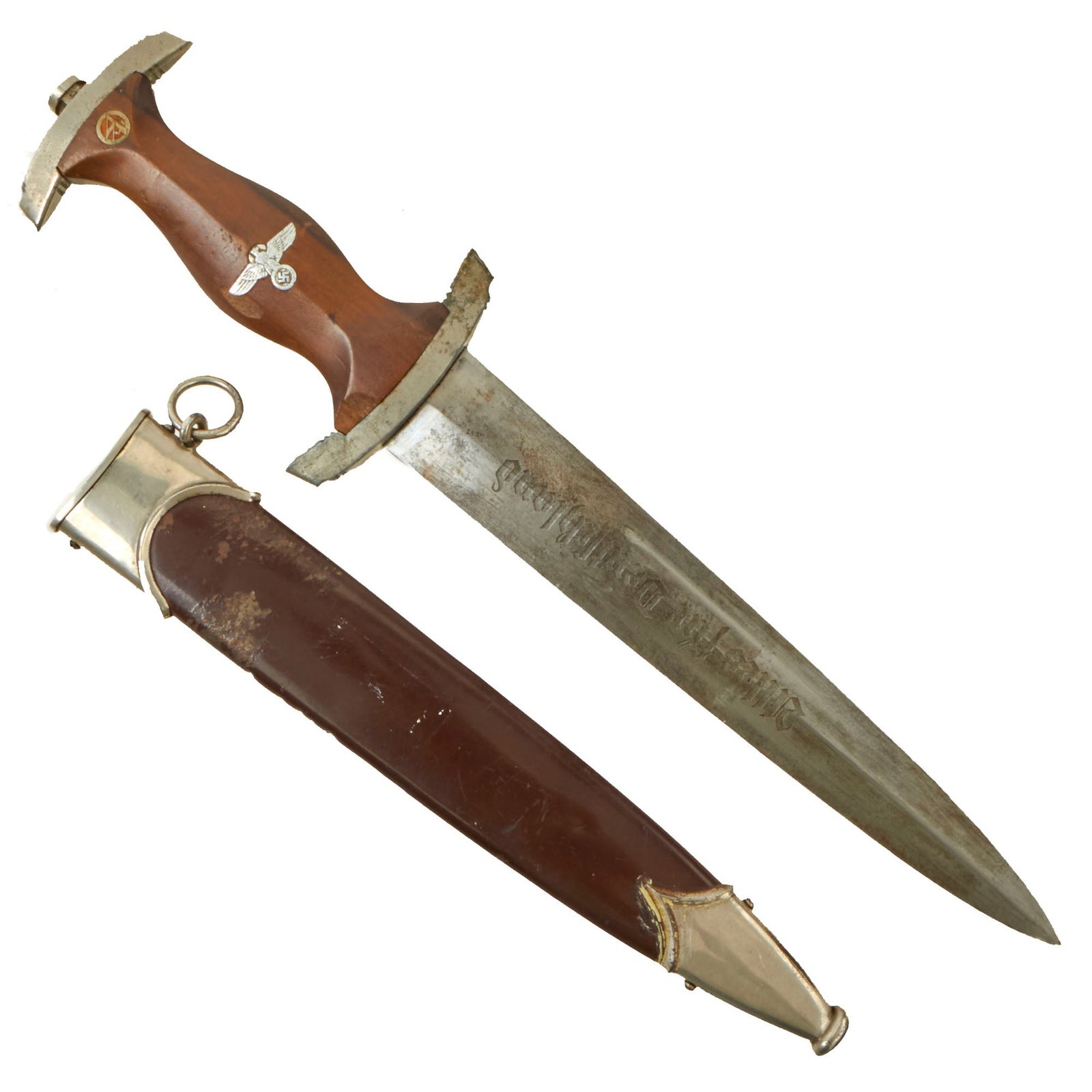Buy Original German WWII SA Dagger by WKC Waffenfabrik GmbH with Scabbard - RZM M7/42 | Original Firearms Antique For Sale